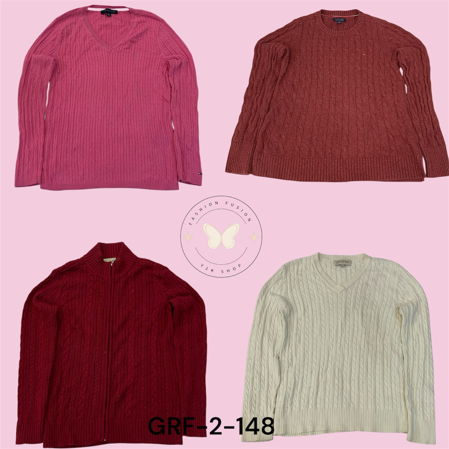 Women’s Classic Cable Knit Sweater – Soft Cozy Win..