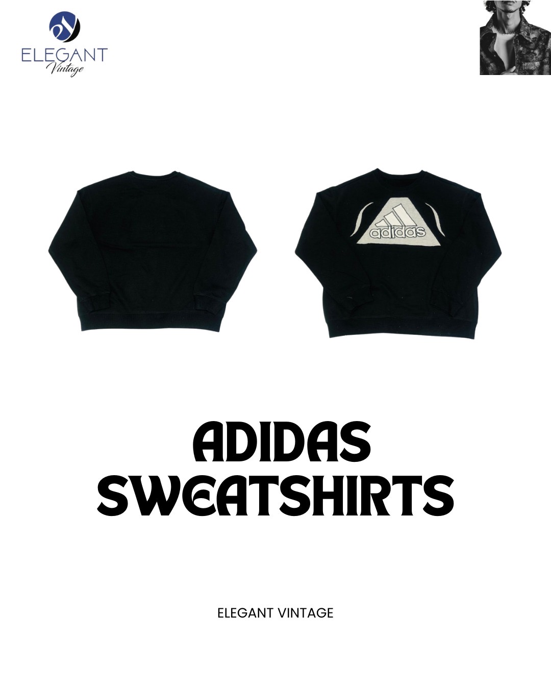 UPCYCLED Adidas Sweatshirts - EVR0149