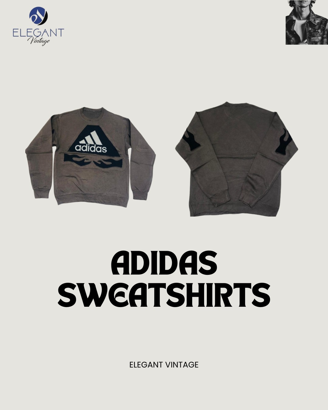 UPCYCLED Adidas Sweatshirts - EVR0153