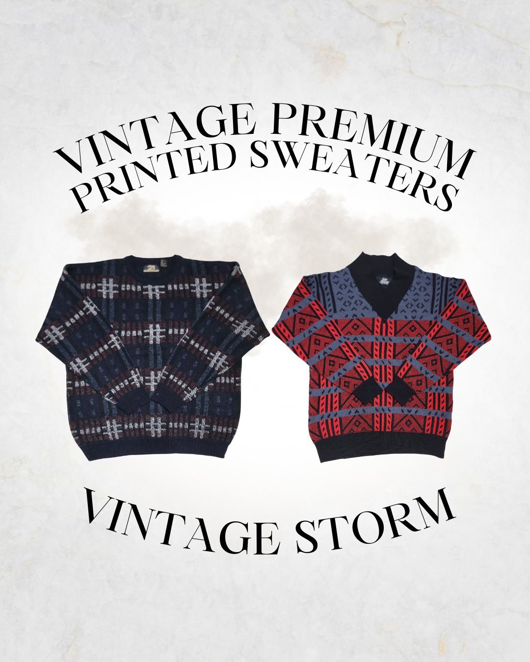 Vintage Premium Printed Sweaters