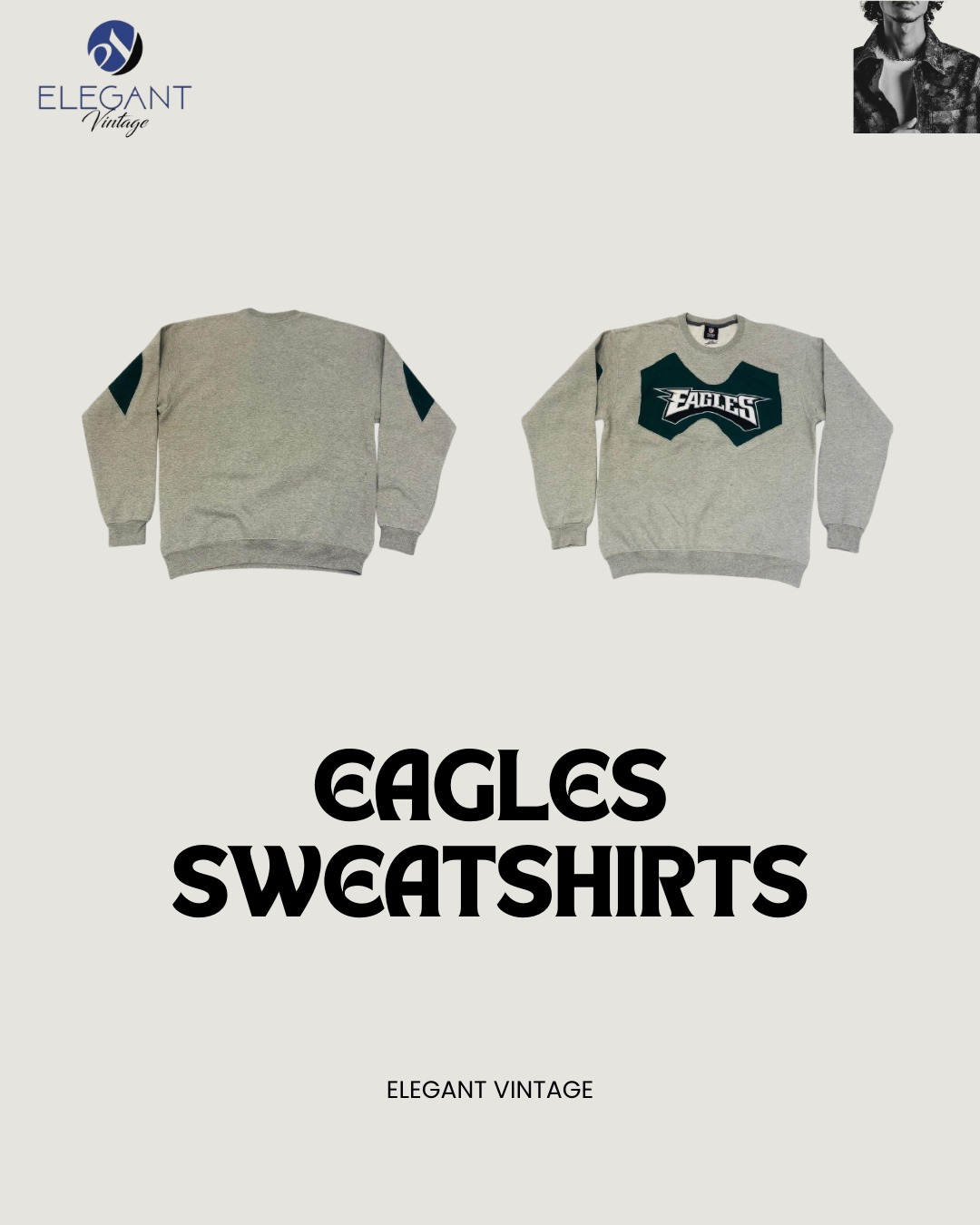 UPCYCLED Eagles Sweatshirt - EVR0158