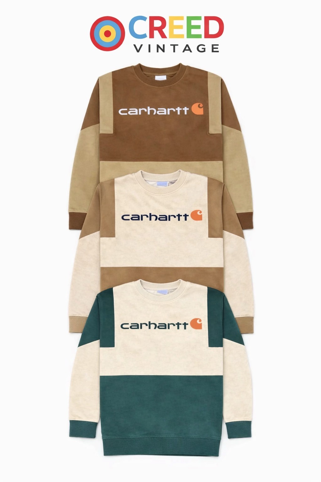 CR1340  Suéter com patch Carhartt reciclado