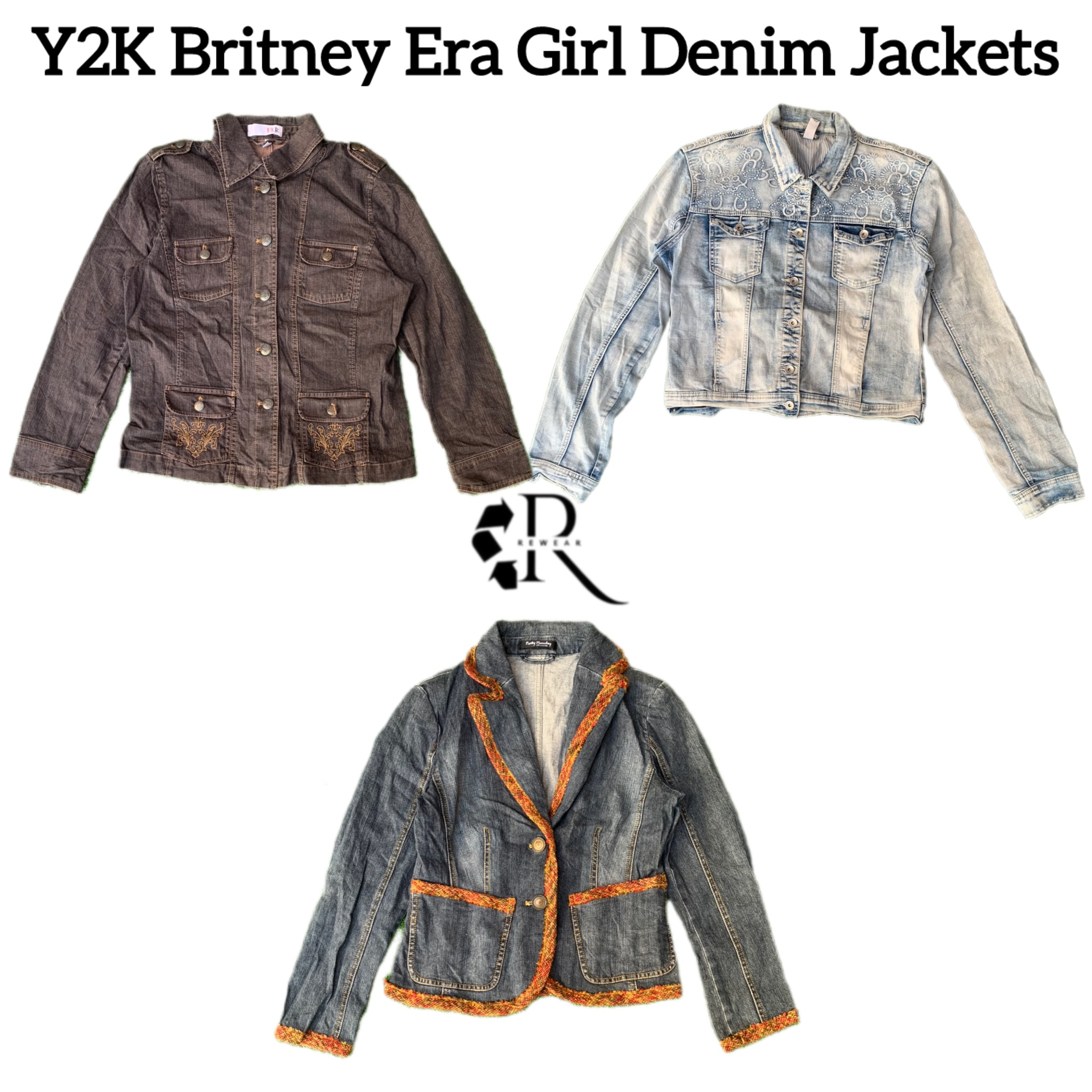 Y2K Britney Girl Era Denimjacken Rw-1598