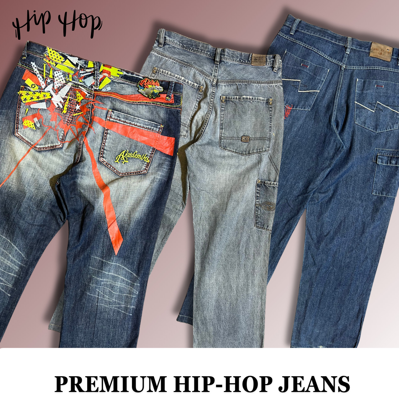 Premium Hip Hop Jeans including Academiks, FUBU, E..