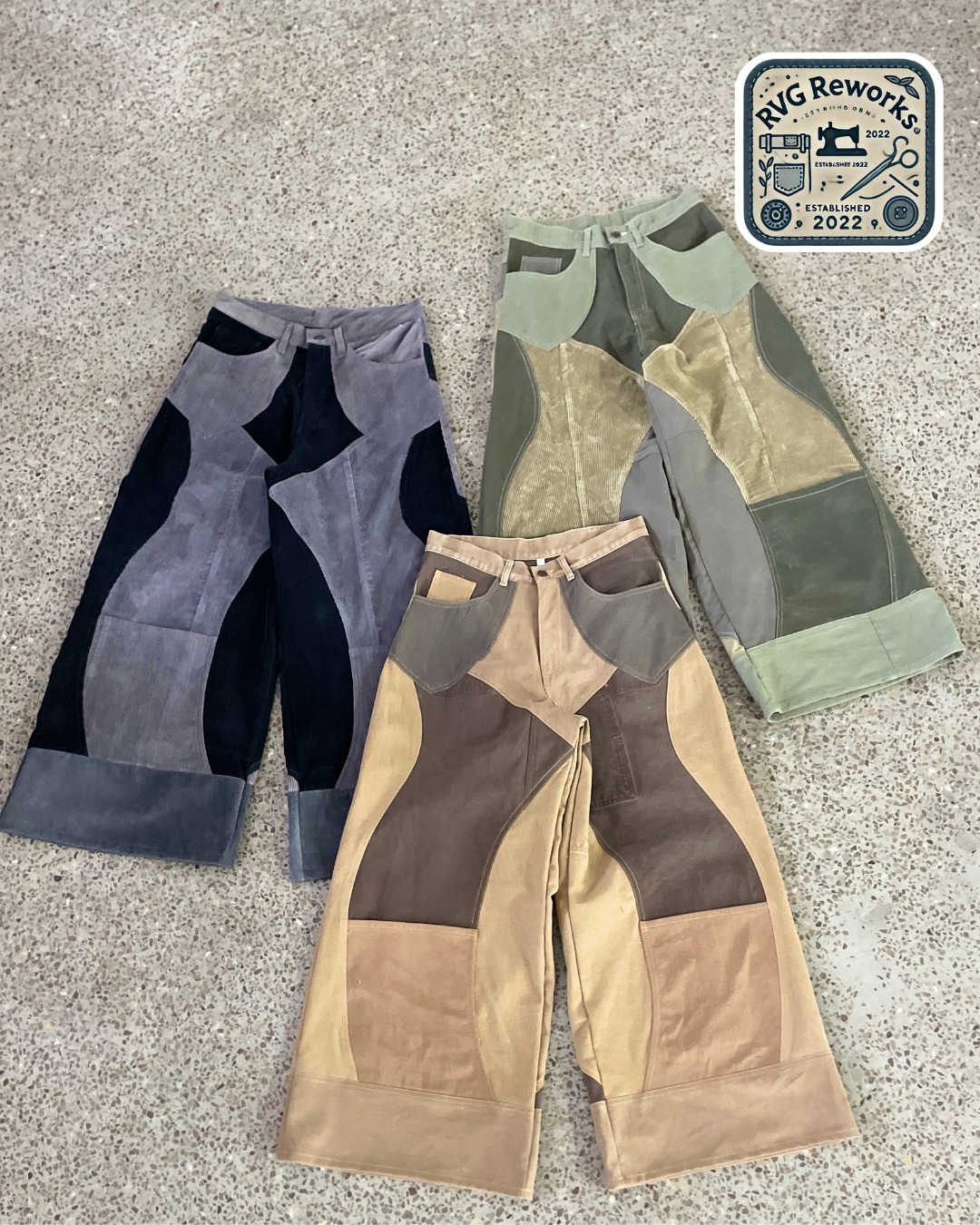 Calças de Trabalho em Painel Upcycled Carhartt