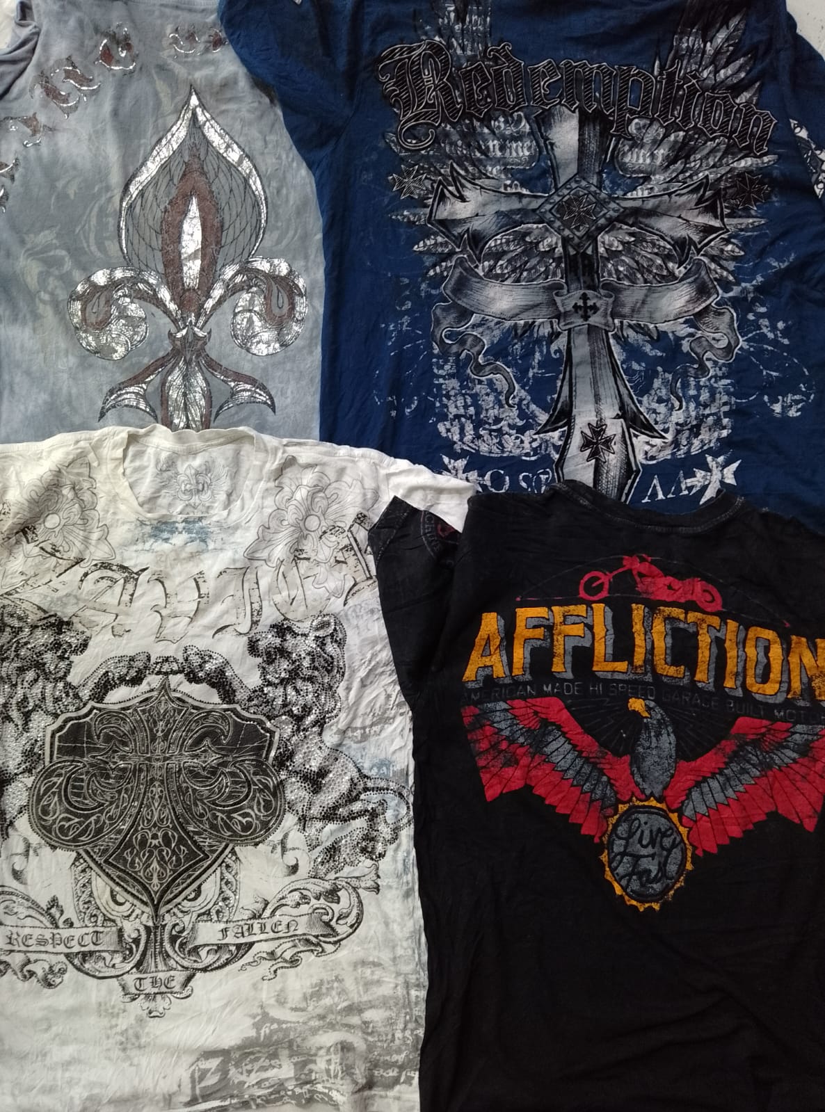 CR6669 Vintage Skull T-Shirts