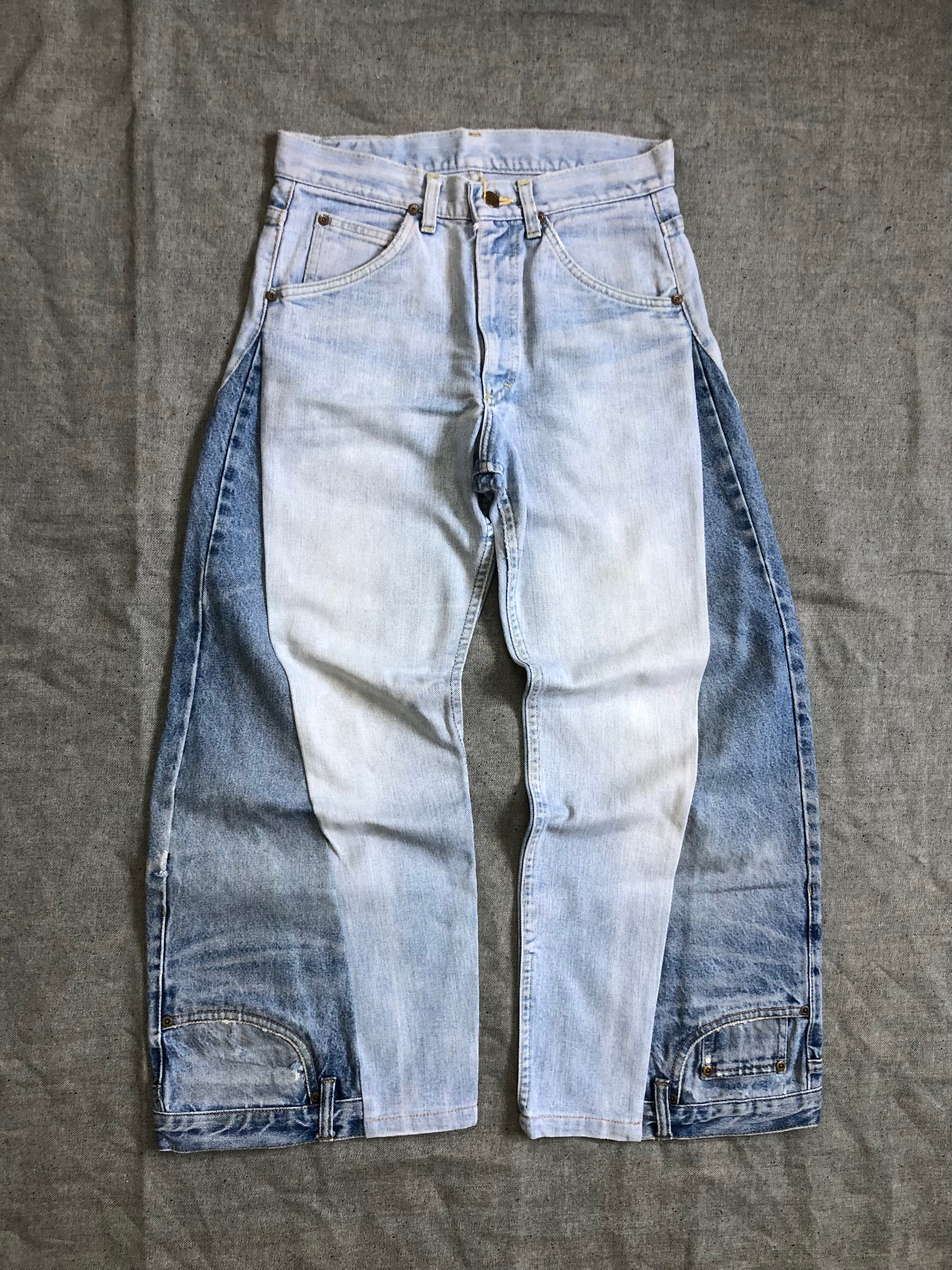 Upcycled LLW wide leg Jeans - OutSeam (Moq20)