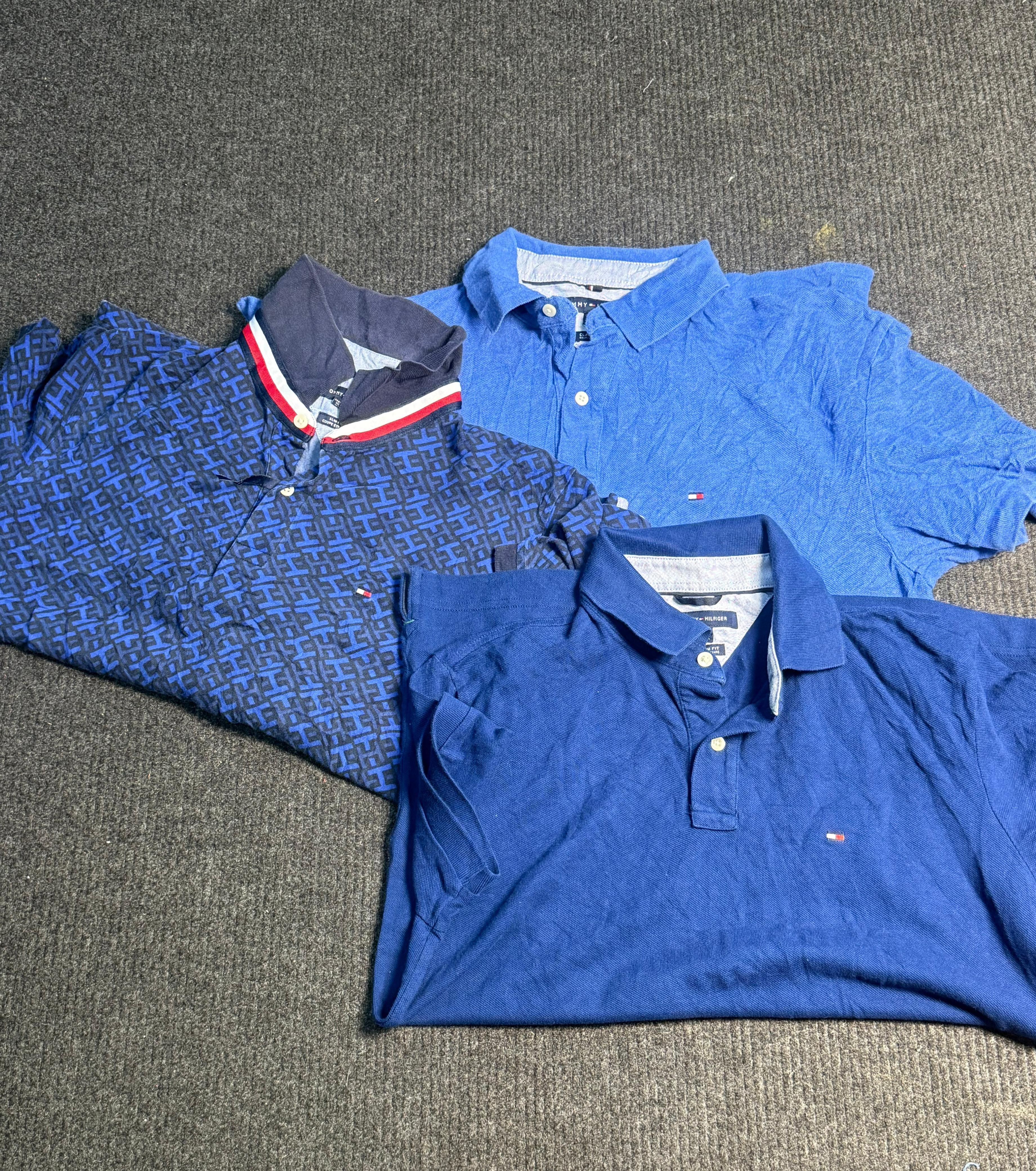 トミーヒルフィガー 3ボタン ポロシャツ
