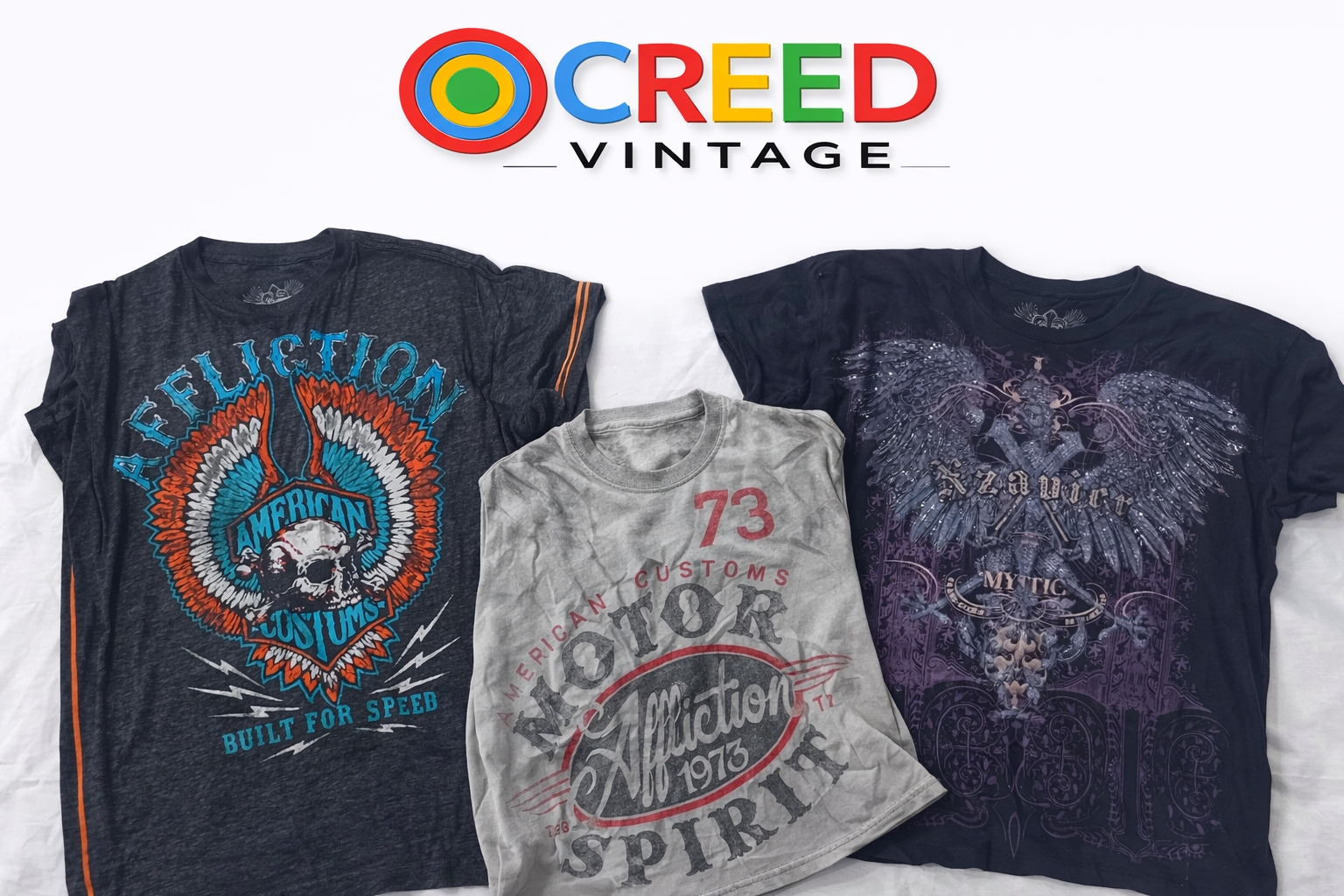 CR6671 Vintage Skull T-Shirts