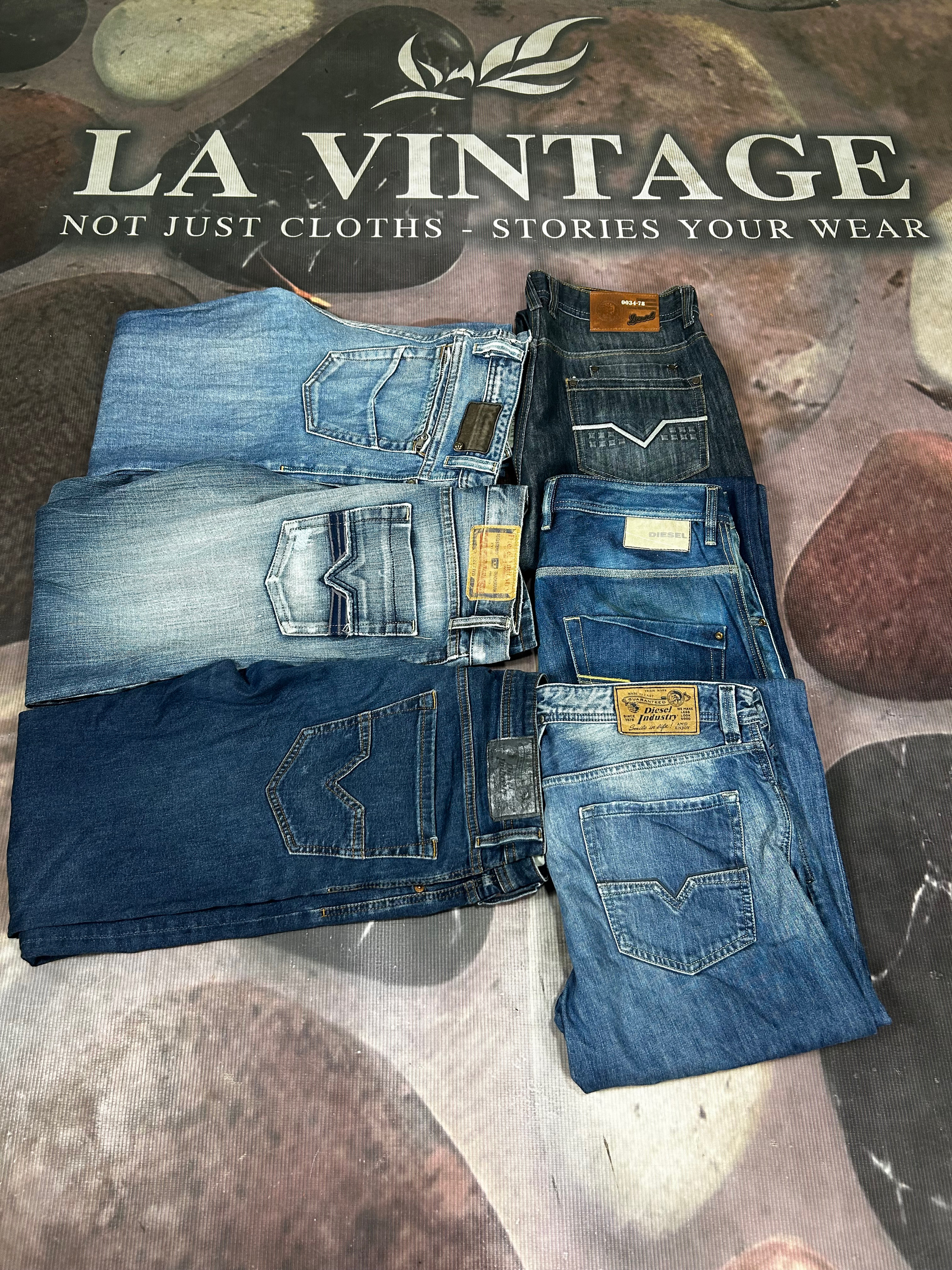 Diesel Relaxed Fit Vintage Wash Denim Jeans – 90s ..