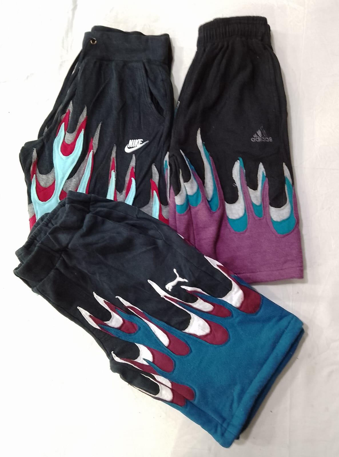 CR6684 Upcycled Flame Shorts