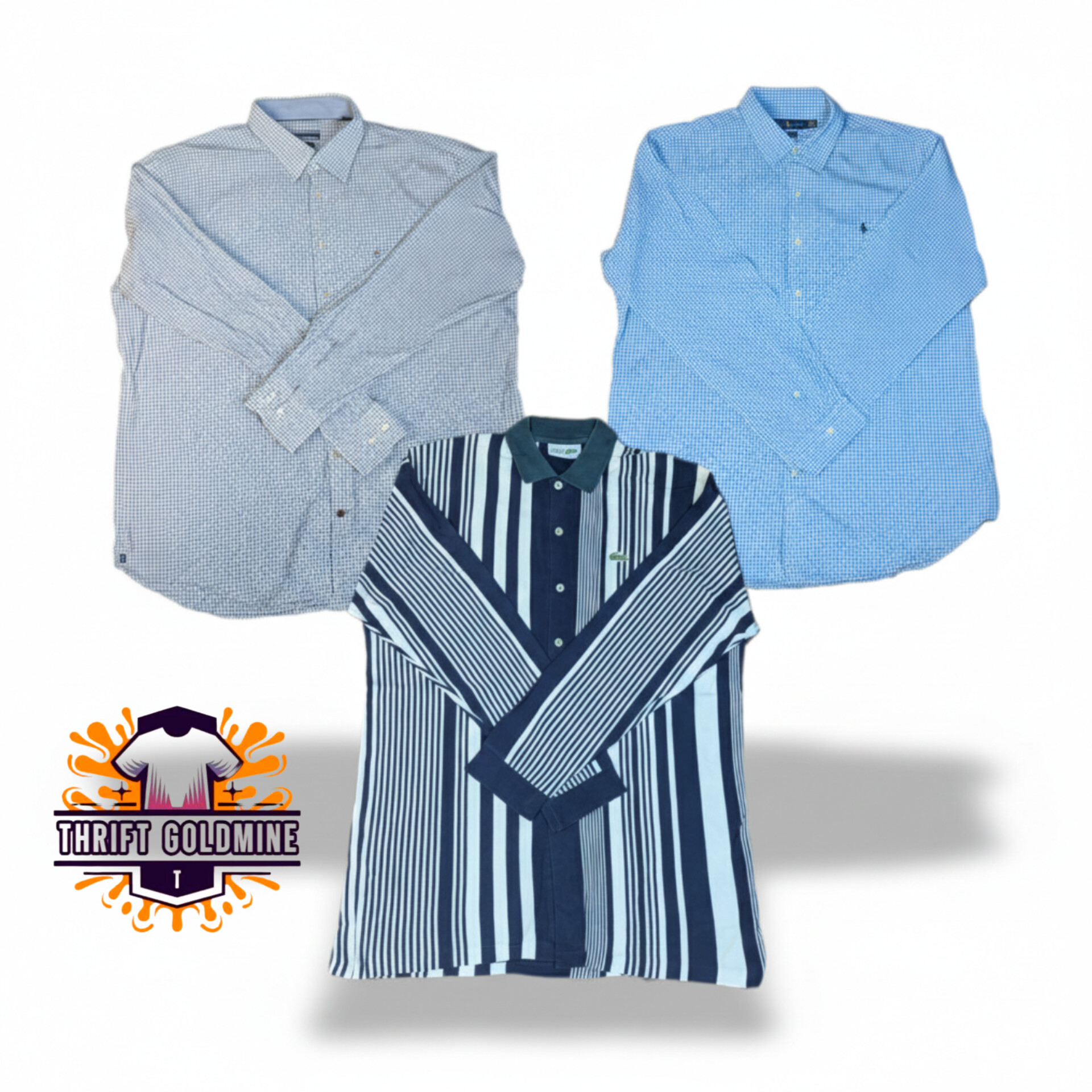 Ralph lauren lacost tommy hilfiger boton up shirt