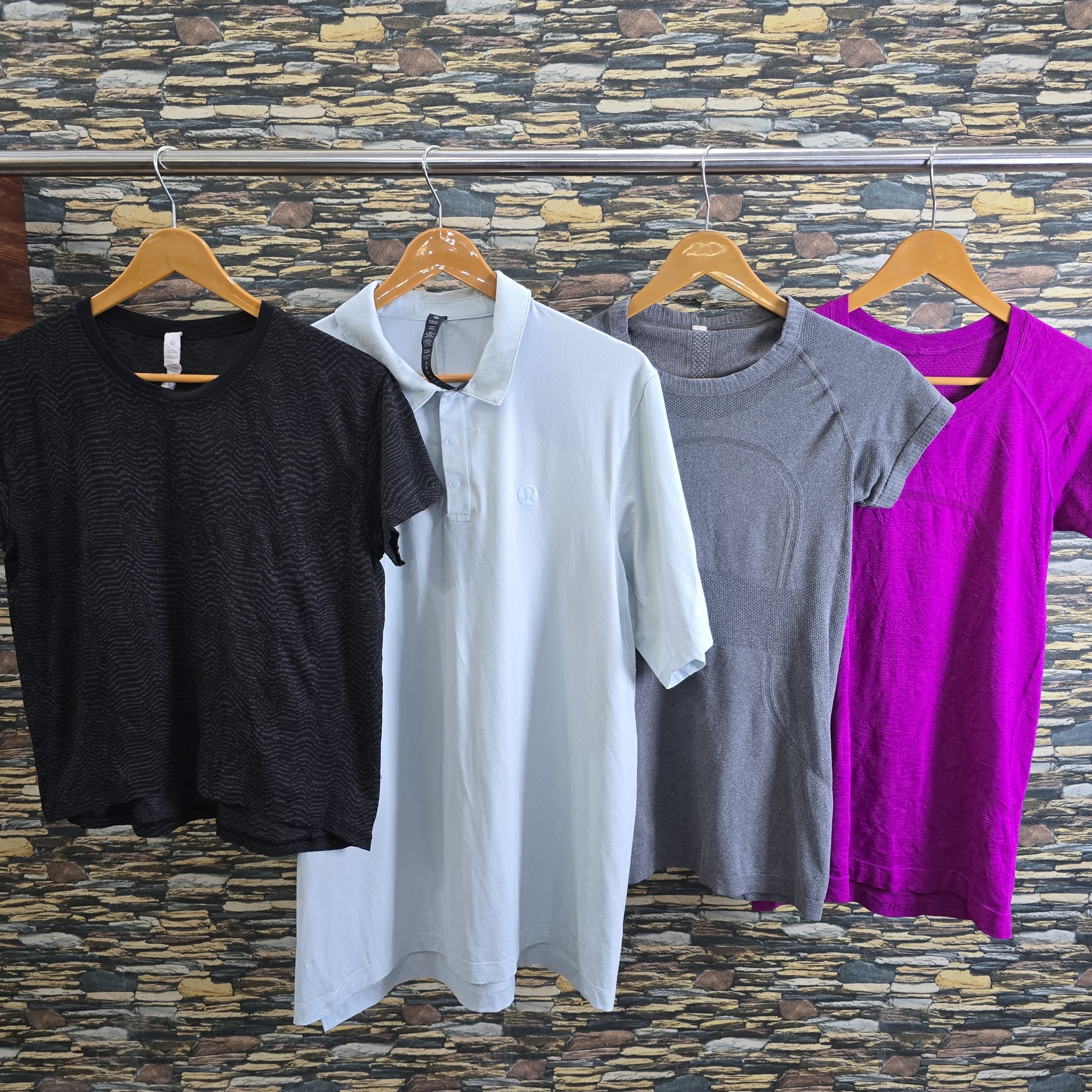 AV-1012 Lululemon camisetas de manga corta