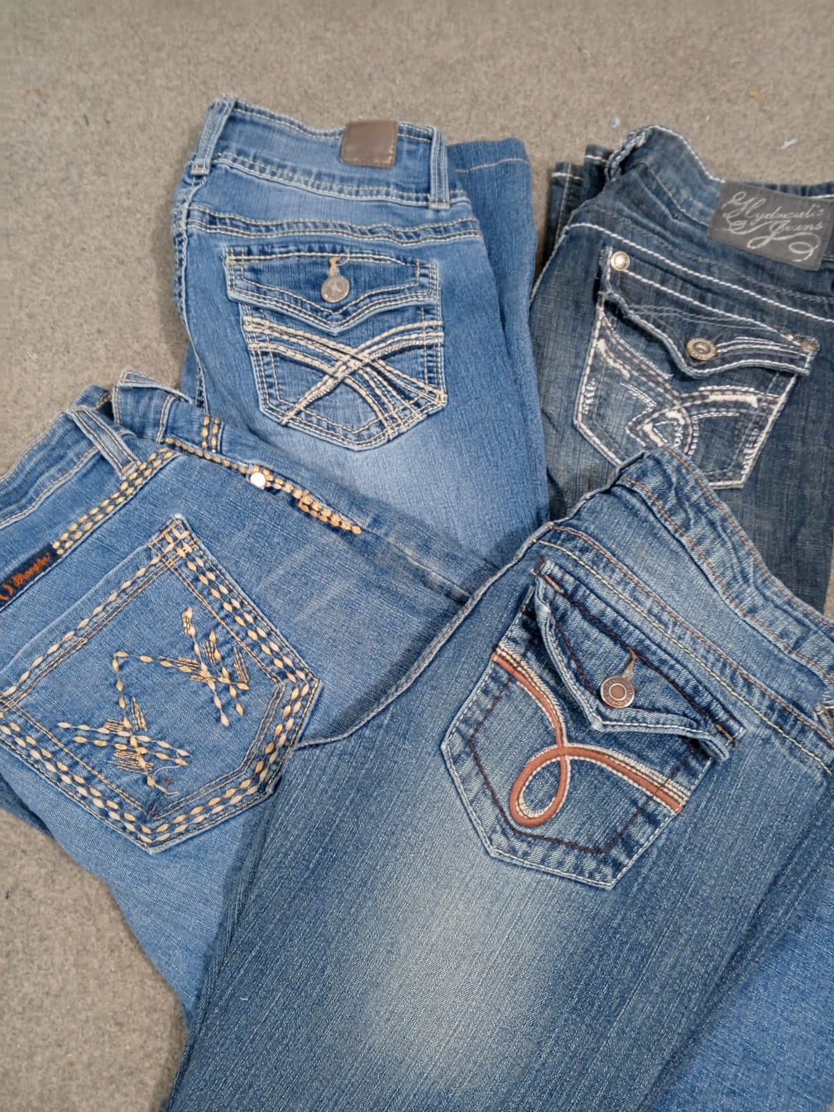 #250 Ladies Y2k Flared Jeans