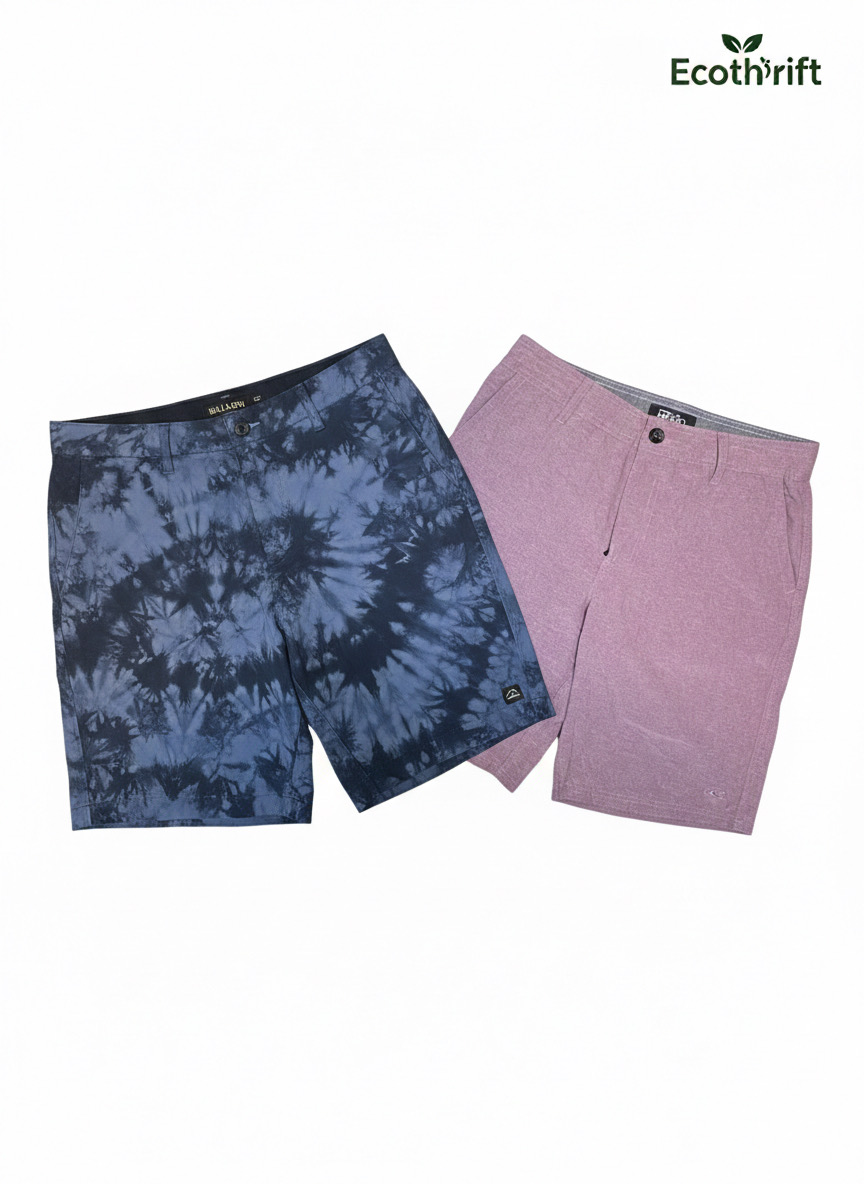 Mixed Surfwear Brands Flat-front Chino Style Short..