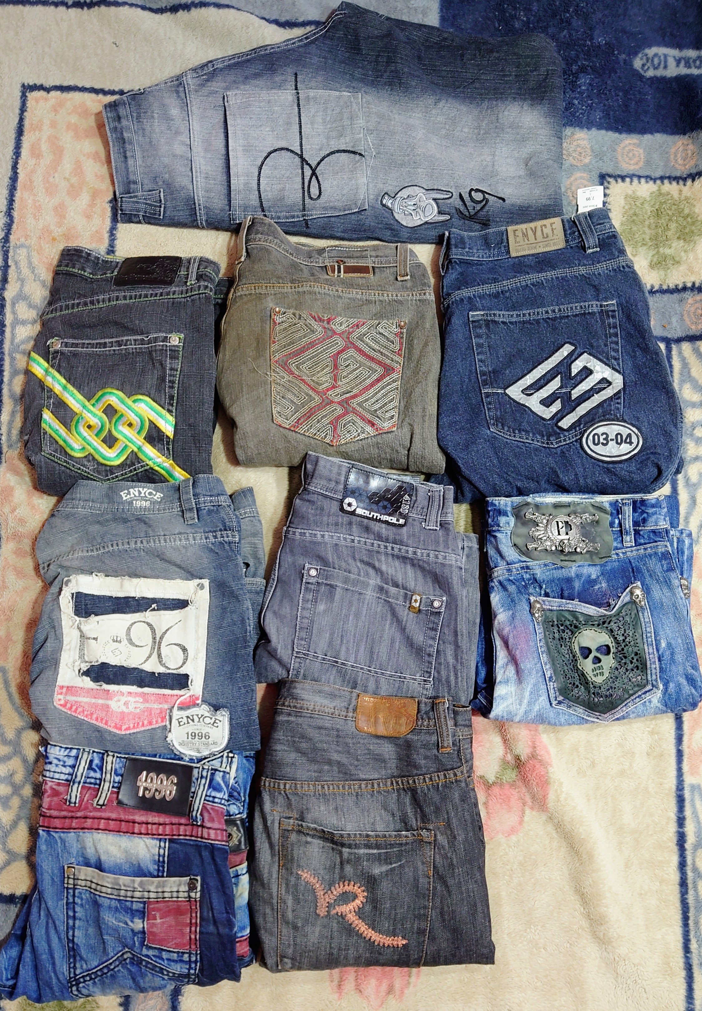 SOUTH POLE AND OTHER BRAND HIP-HOP JEAN'S