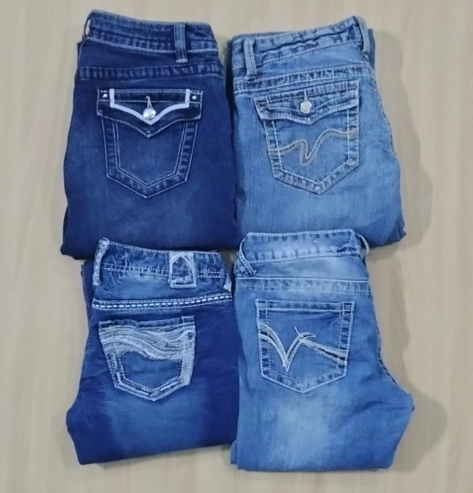 JA 0586 Women’s Embellished Flared Jeans