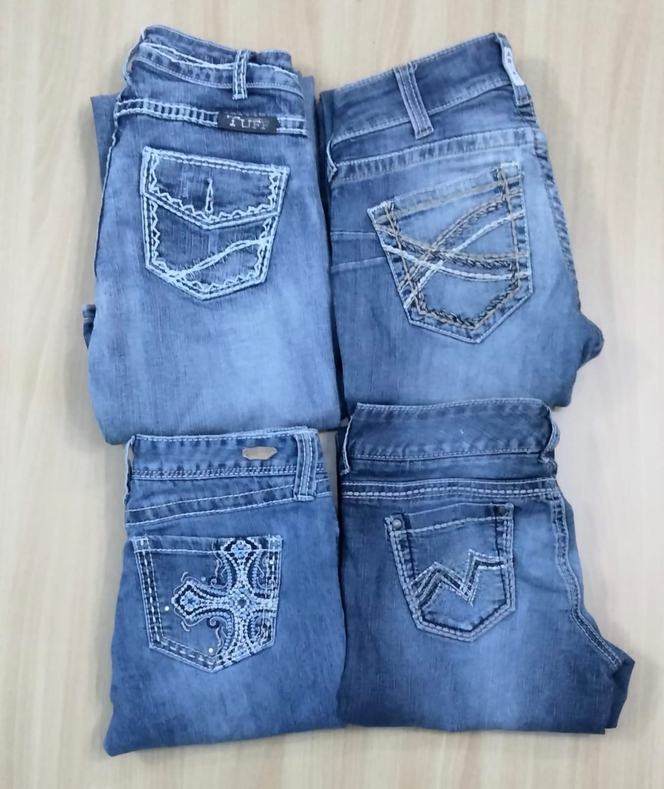 JA 0588 Women’s Embellished Flared Jeans