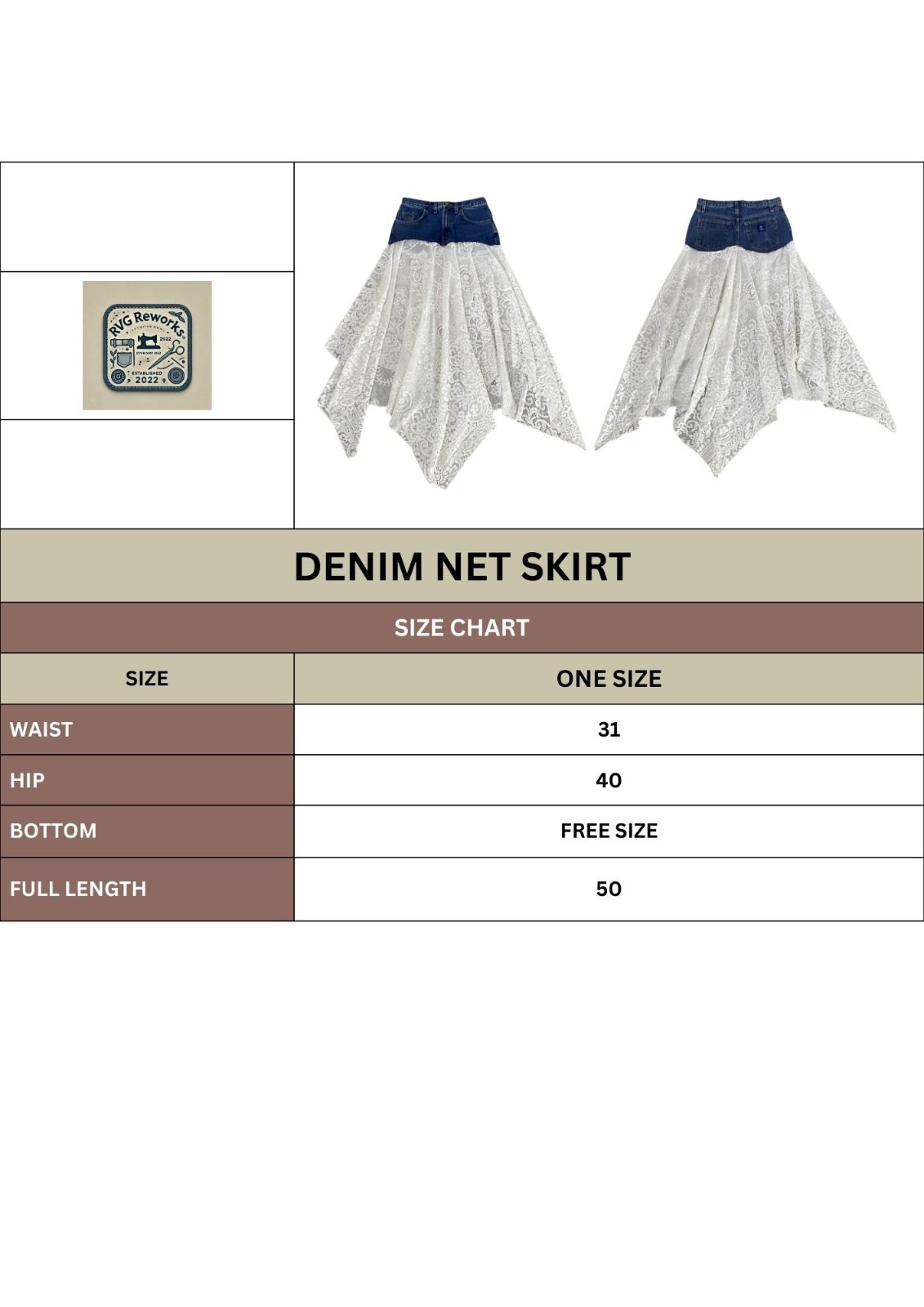 Upcycled Denim Maxikleid