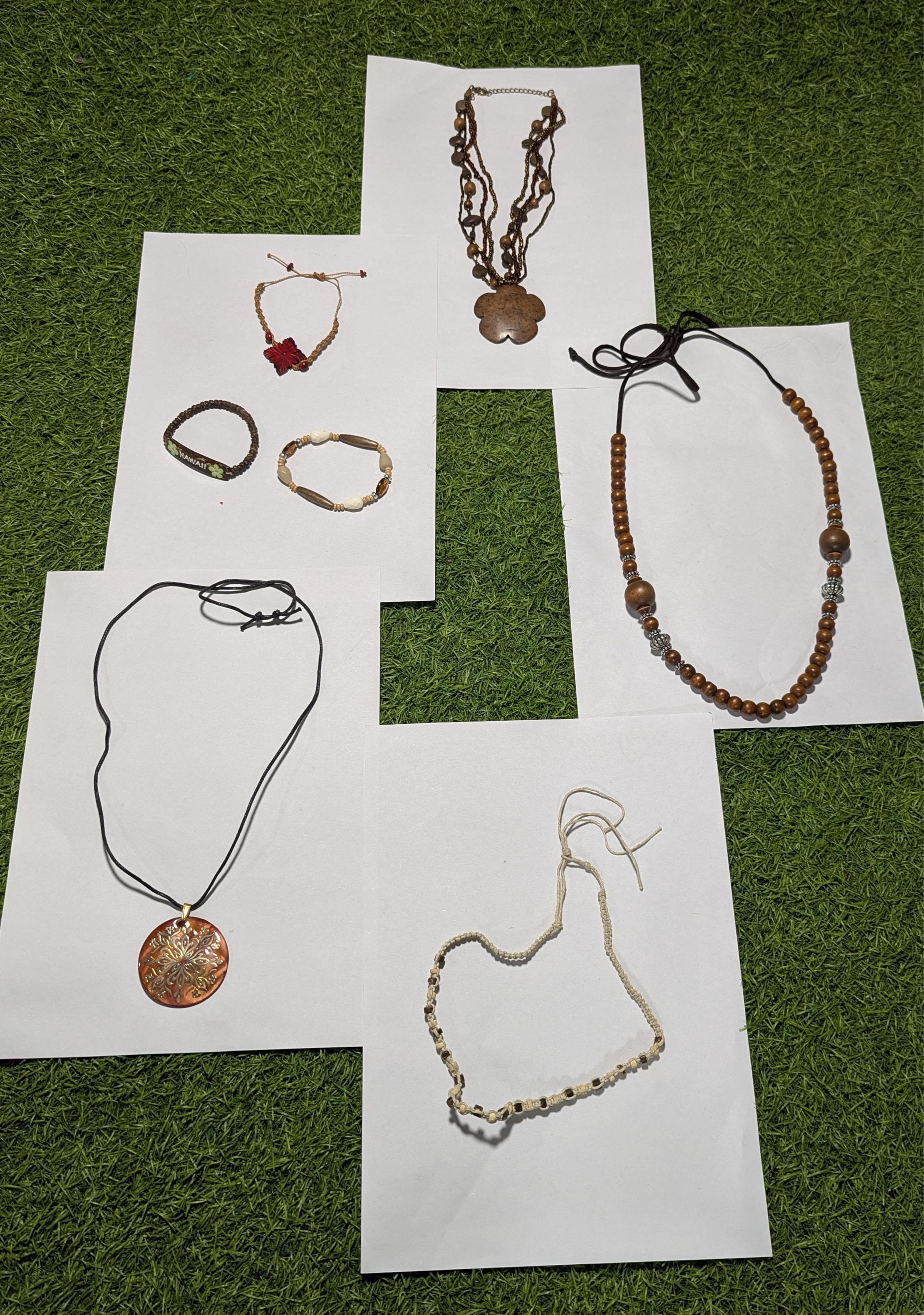 (FV-914) Collection de bijoux faits main Boho Eart..