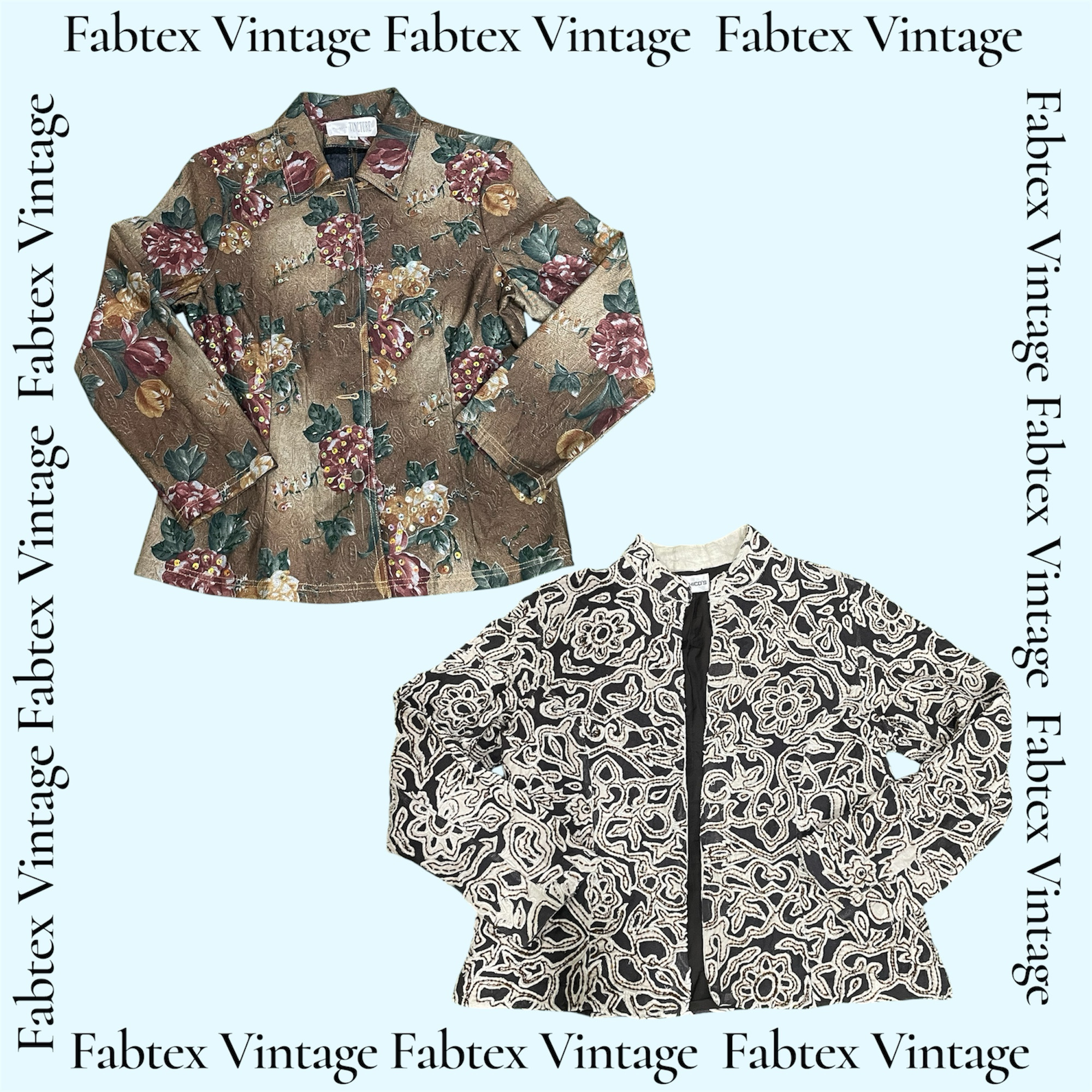 (FV-918) Y2K Détails de garniture en perles unique..