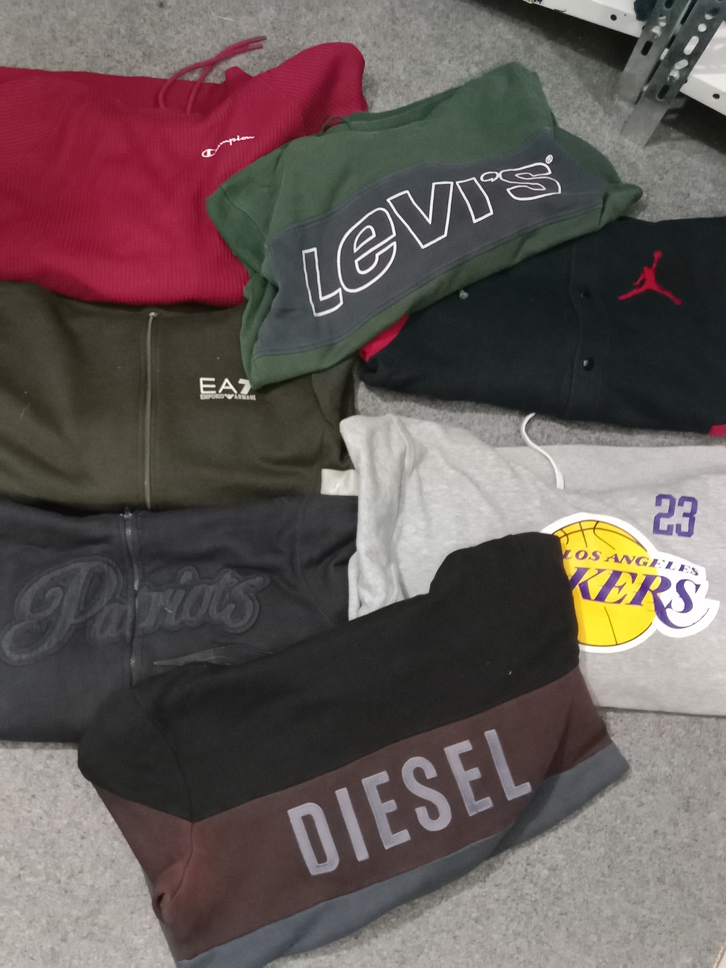 Men's branded hoodies