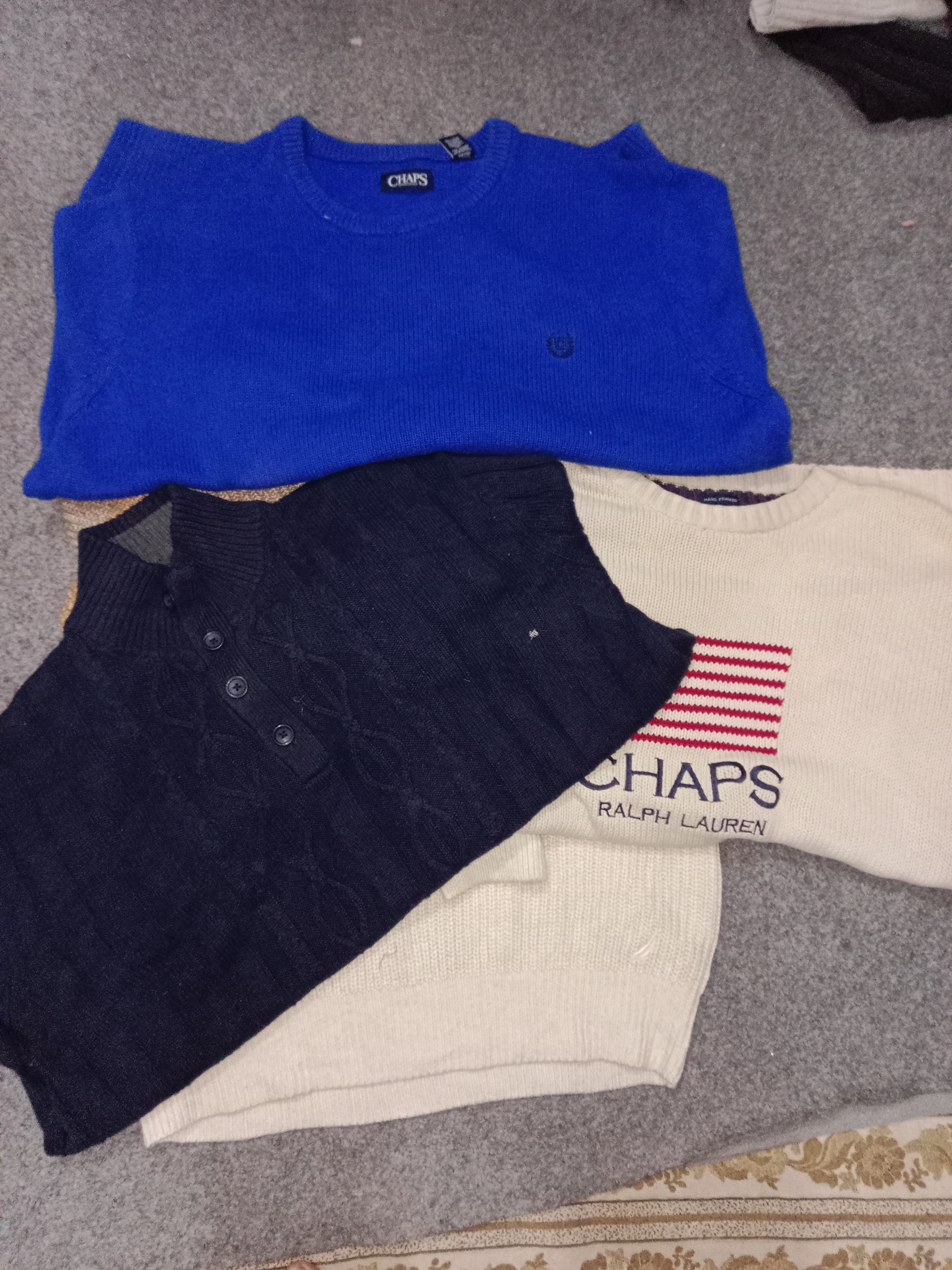 Chaps and Nautica sweater
