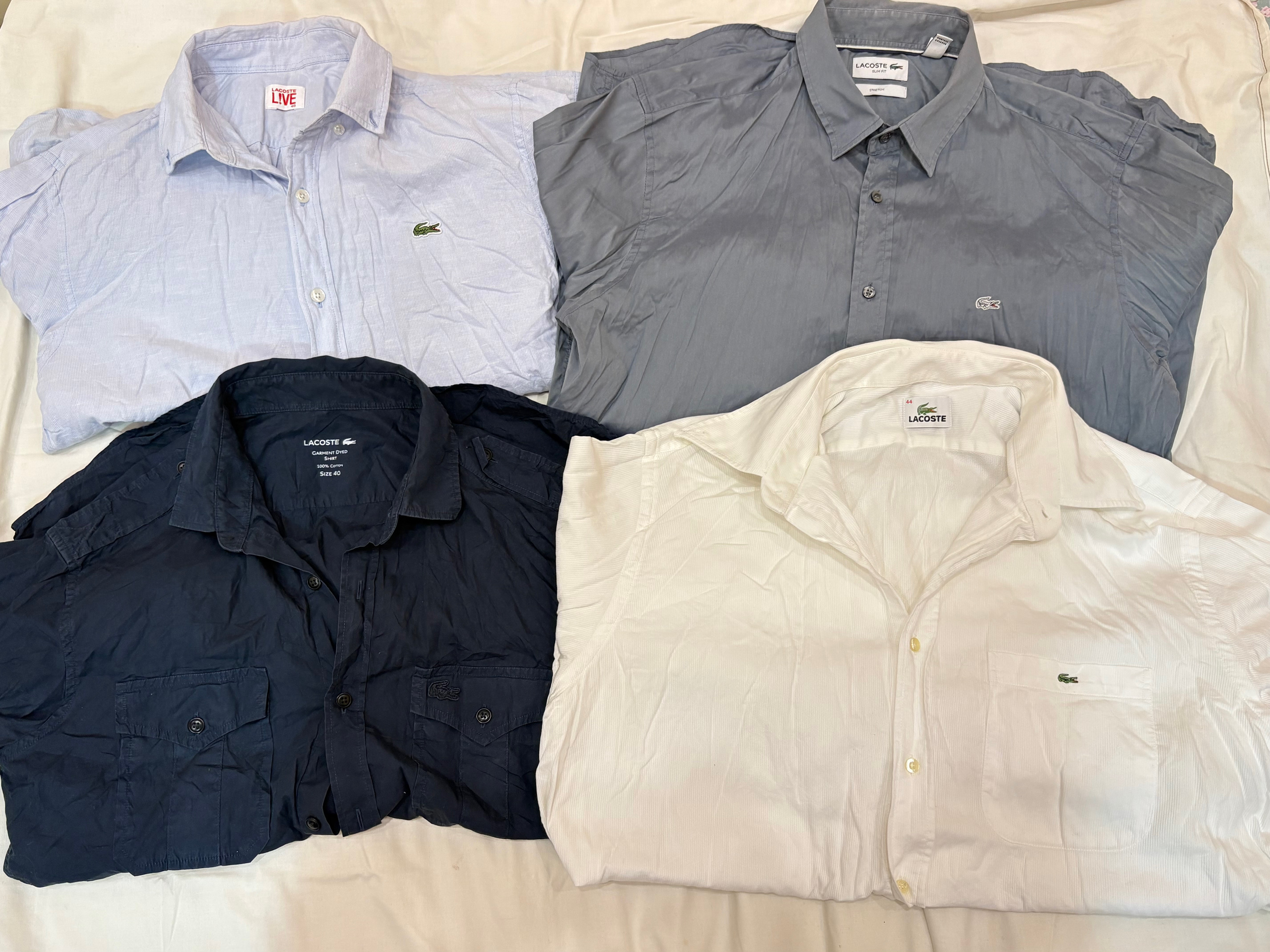 Chemises en coton Lacoste