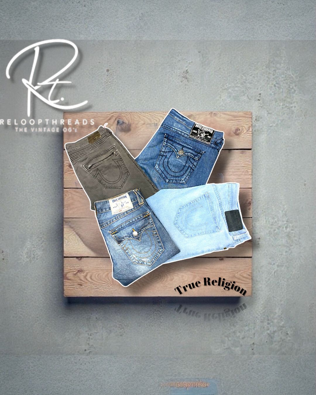 RT 1413 True Religion Men Mix Jeans