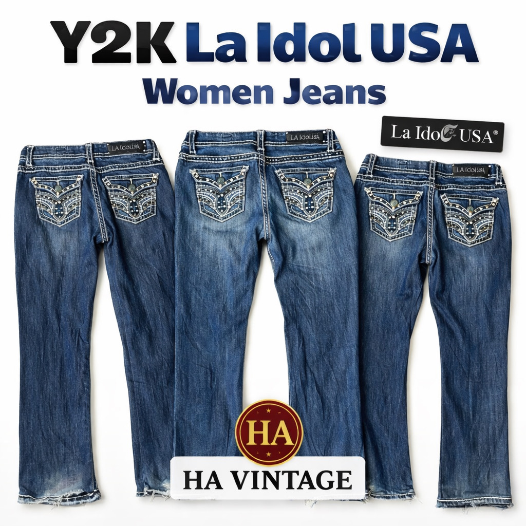 Y2K La Idol Embellished Bootcut Jeans