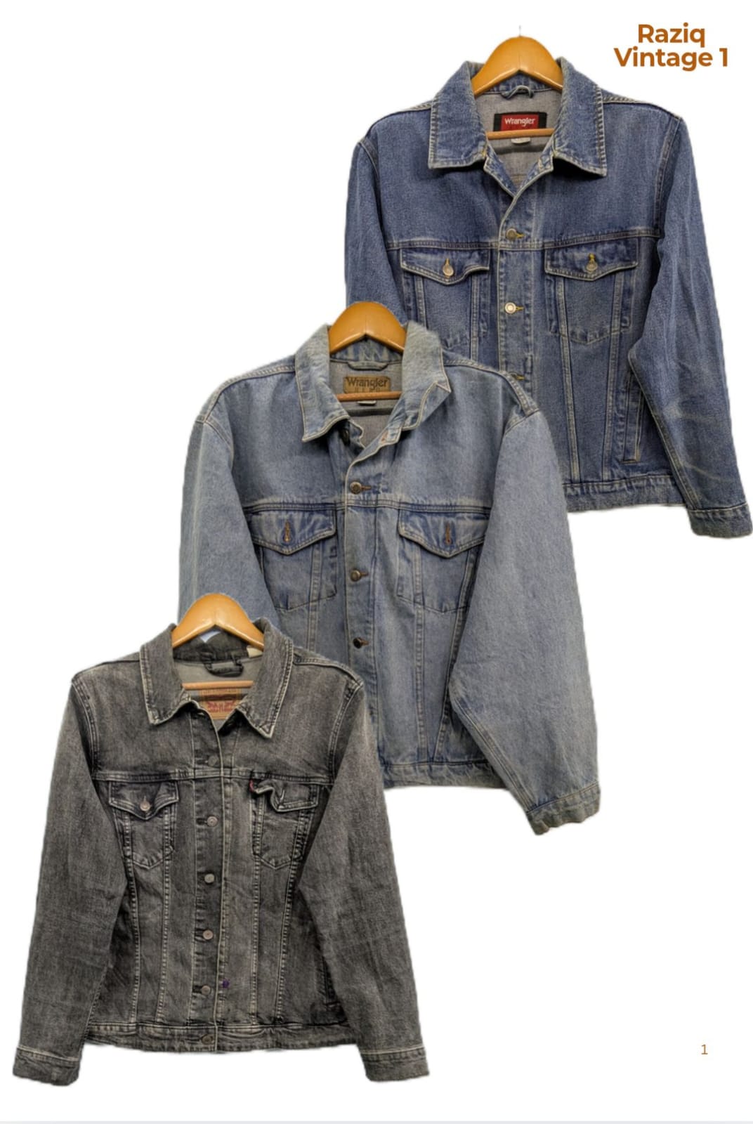 Vestes en denim RV2257 Lee, Levi's, Wrangler