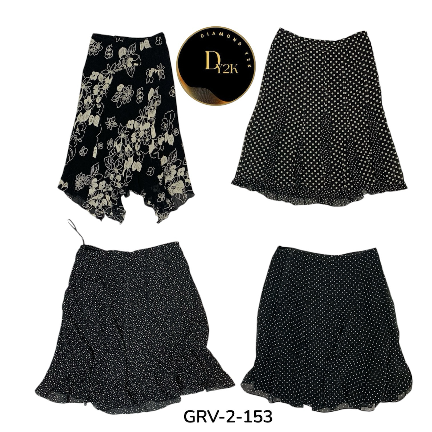 Y2K Poly Skirt Variety Pack – Retro Chic (GRV-2-15..