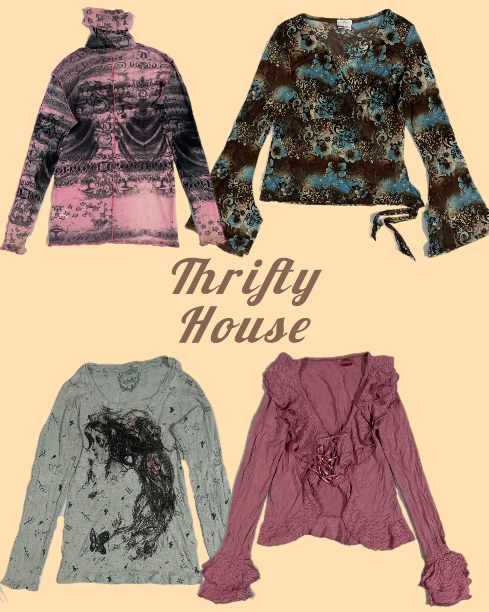 Vintage Siren Staples Y2k Tops(TH/230)