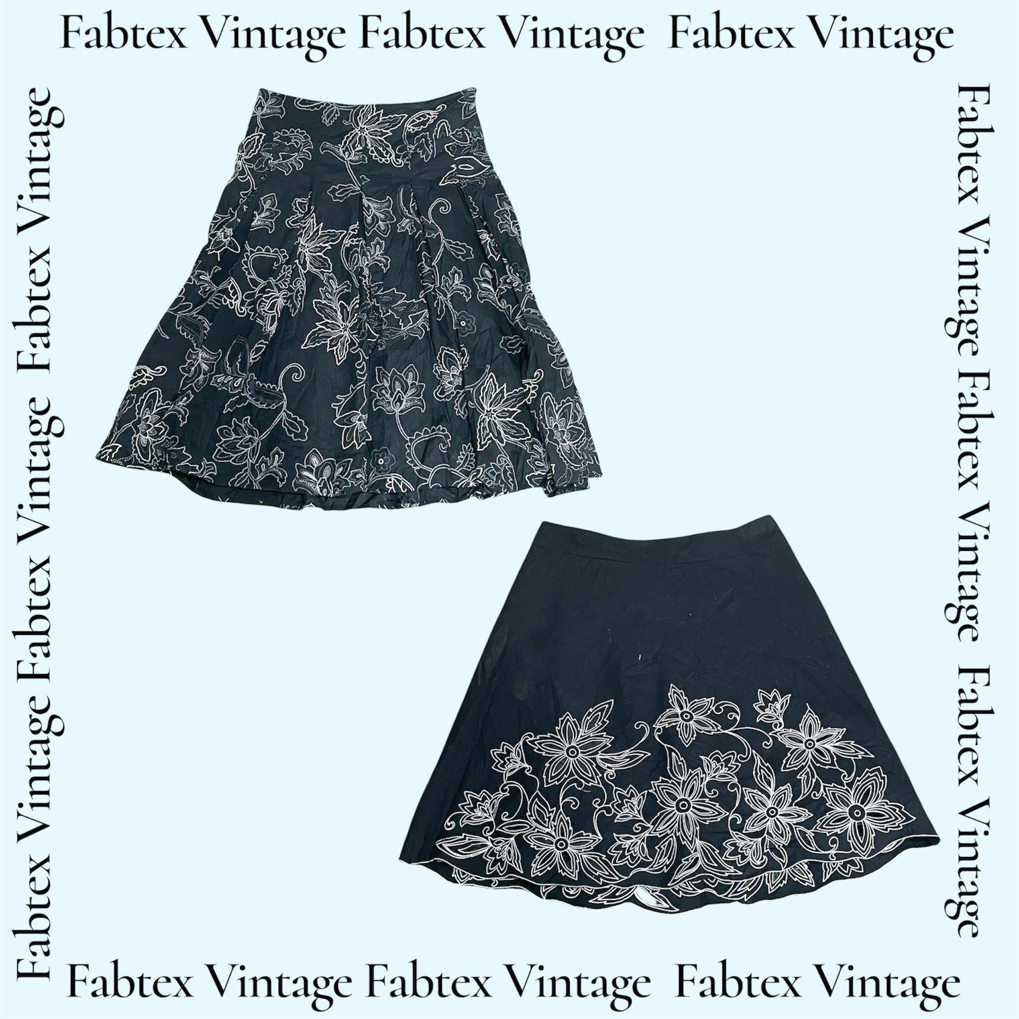 (FV-925) Y2K Saias de Verão Estampadas em Preto e ..