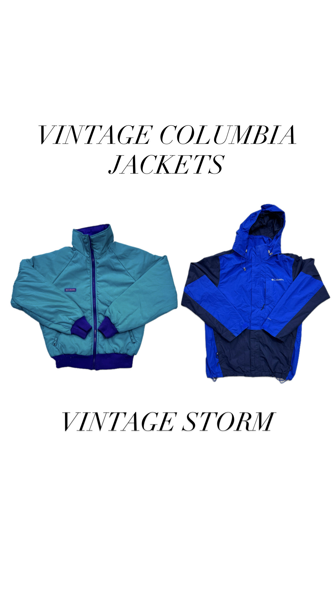 Vintage Columbia Shell Jackets