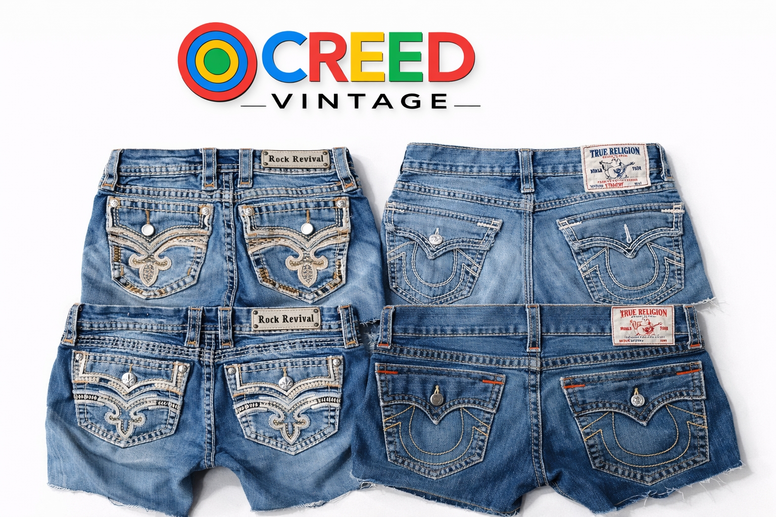 CR6699 Upcycled Y2K Rock Revival & True Religion S..