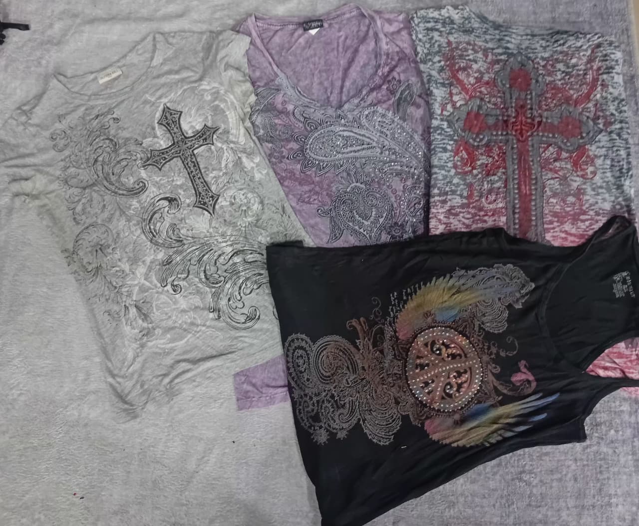 CR6704 Y2K Gothic Baby Tees