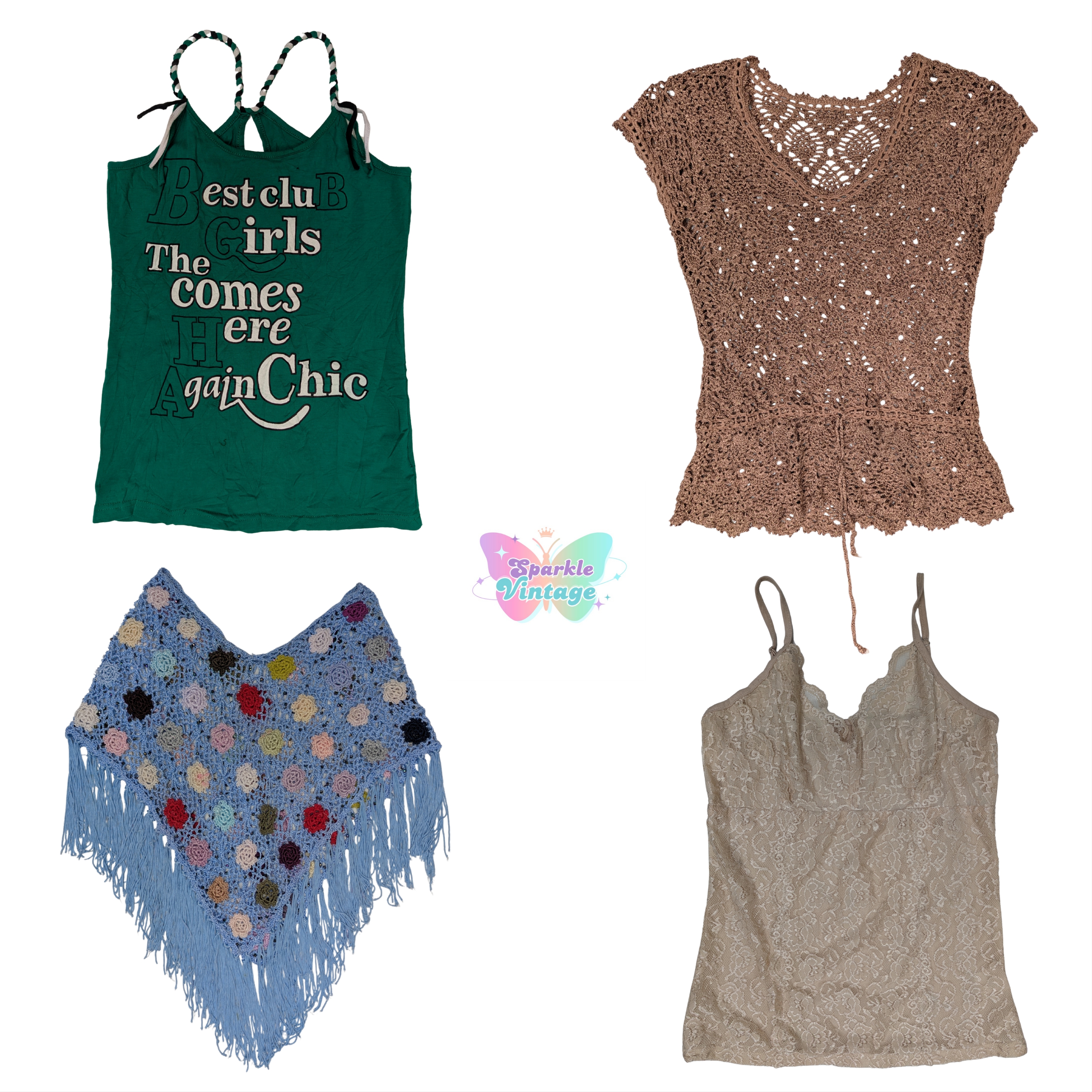 Y2K Aesthetic Summer Bundle – Lace, Crochet, Graph..