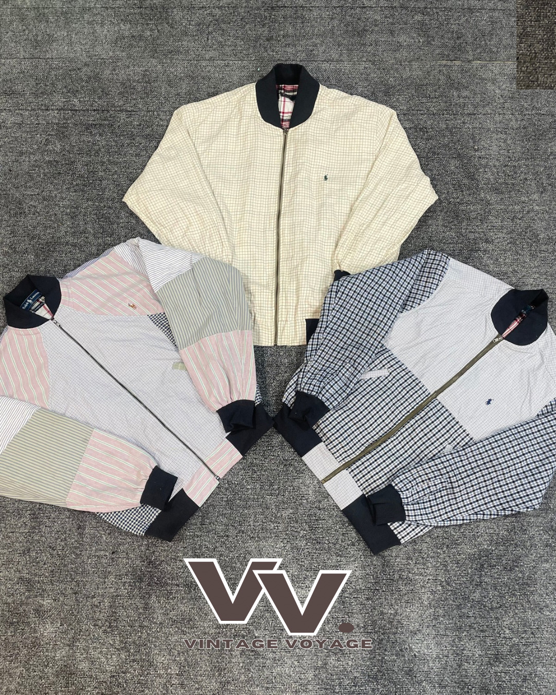 Ralph Lauren upcycled patchwork jackets #21226