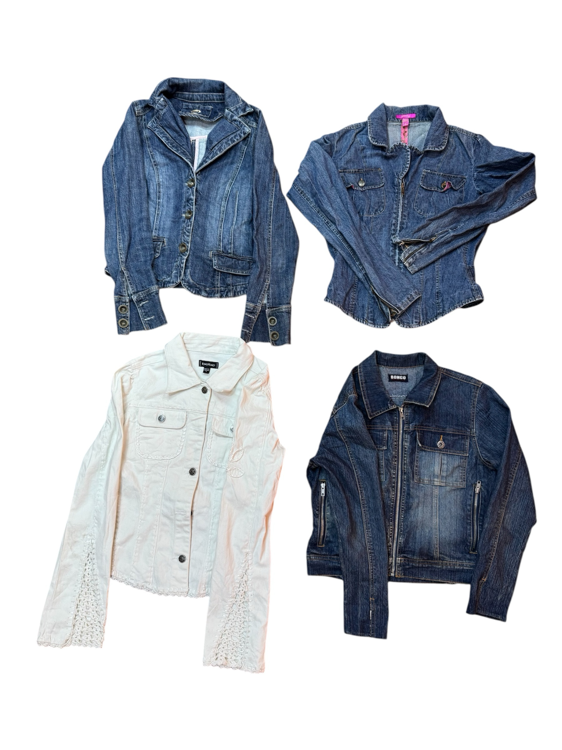 Y2K taillierte Jeansjacke 10 Stück Zu 566