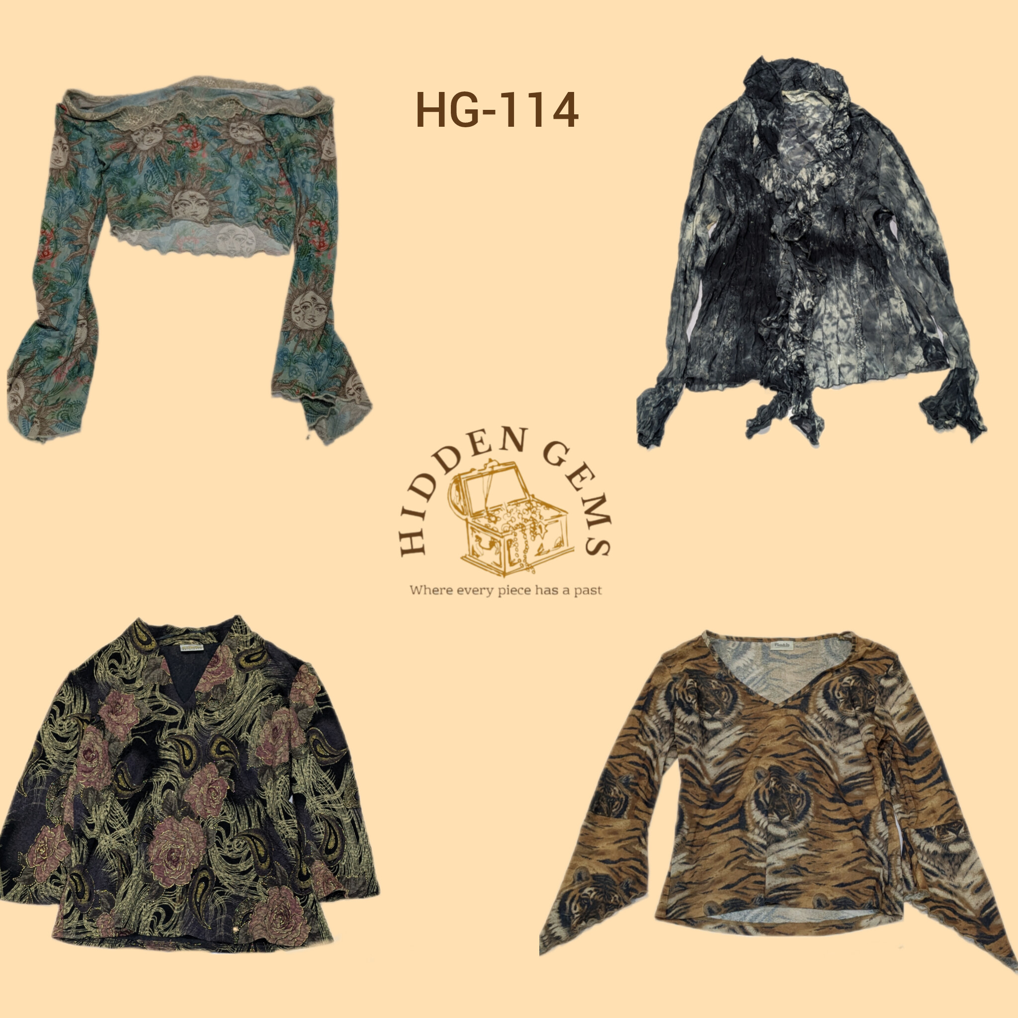 Y2K unique full sleeved tops(HG-114)