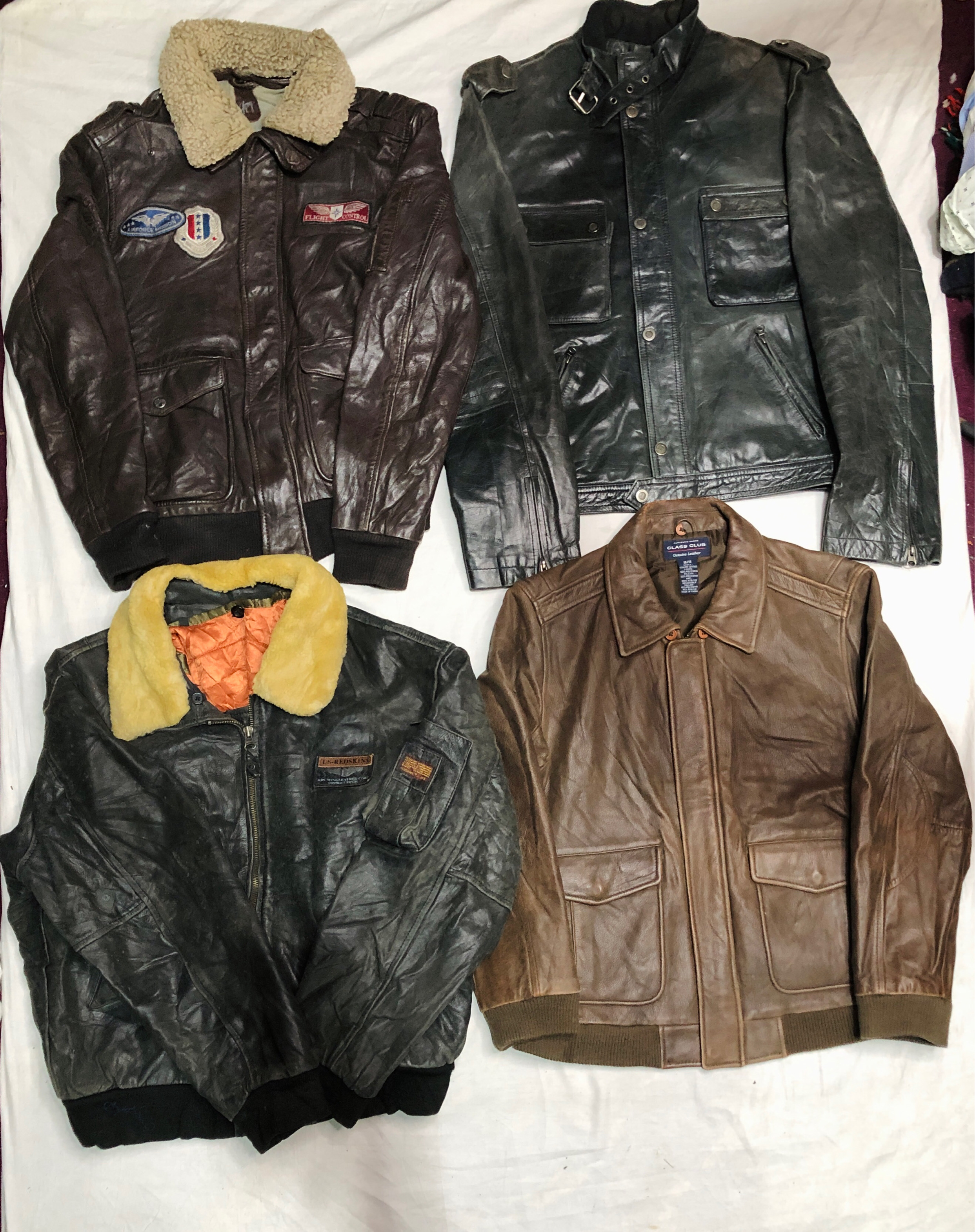 Flight Jackets orignal vintage A-2 style, red skin..