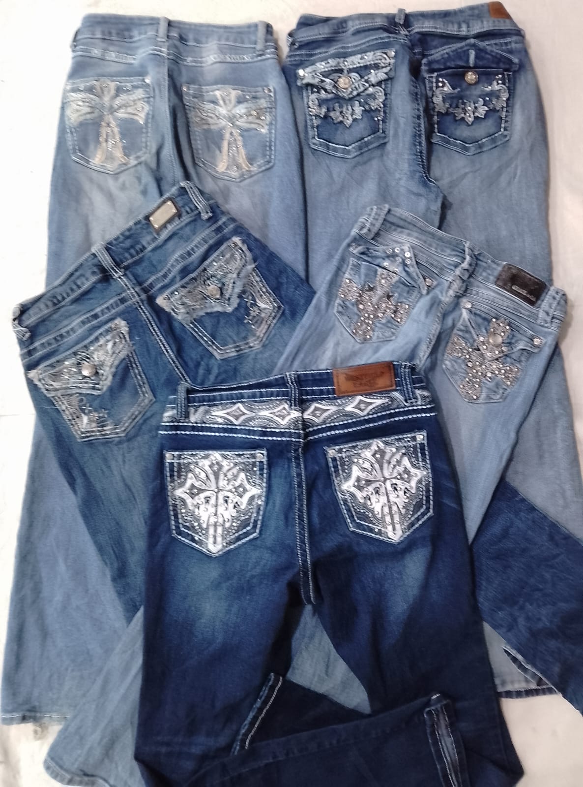 CR6713 Y2K Flare & Straight Jeans