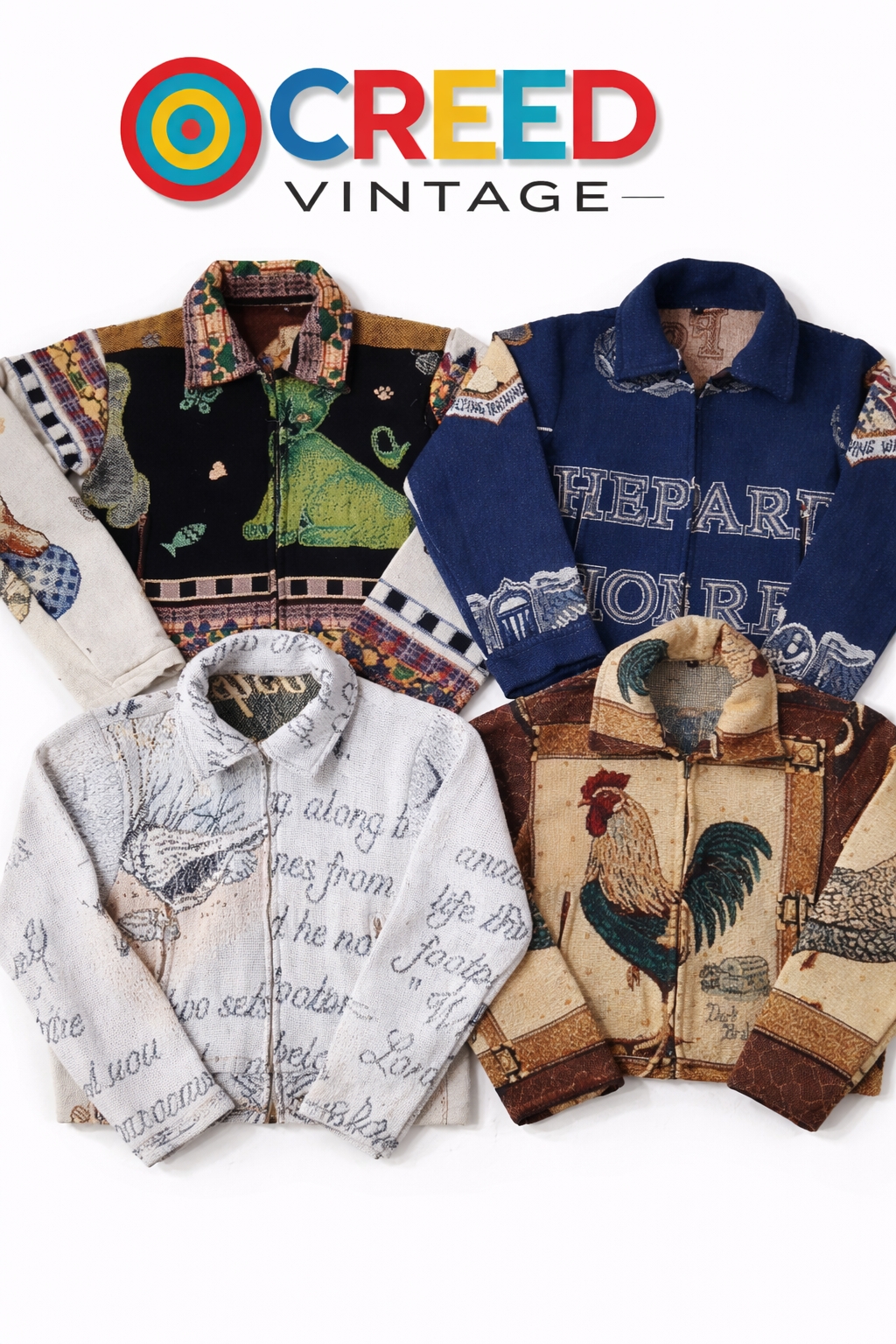CR6721 Upcycled Tapestry Jackets