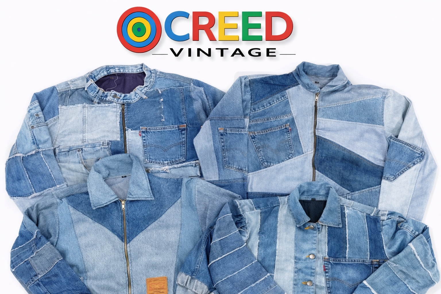CR6741 Upcycled Denim Mix Jackets