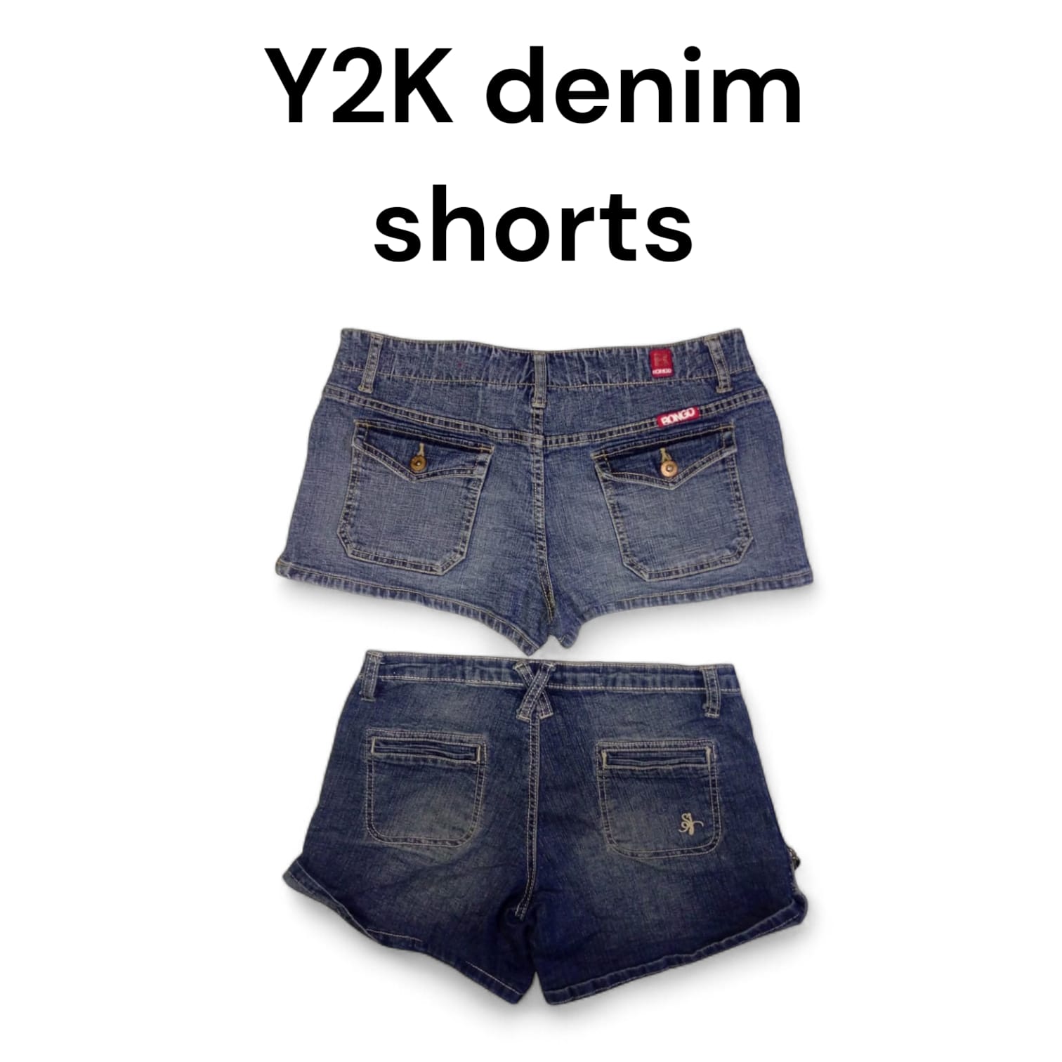 Y2K denim shorts