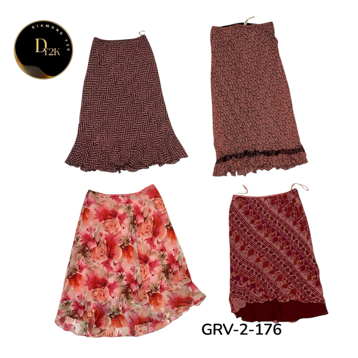 Gonna in poliammide Y2K Mix – Pezzi vintage d'impa..