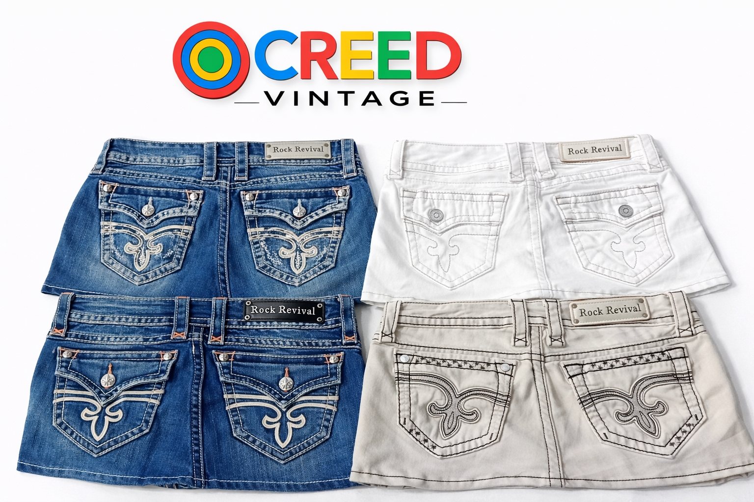 CR6717 Upcycled Rock Revival Skirts