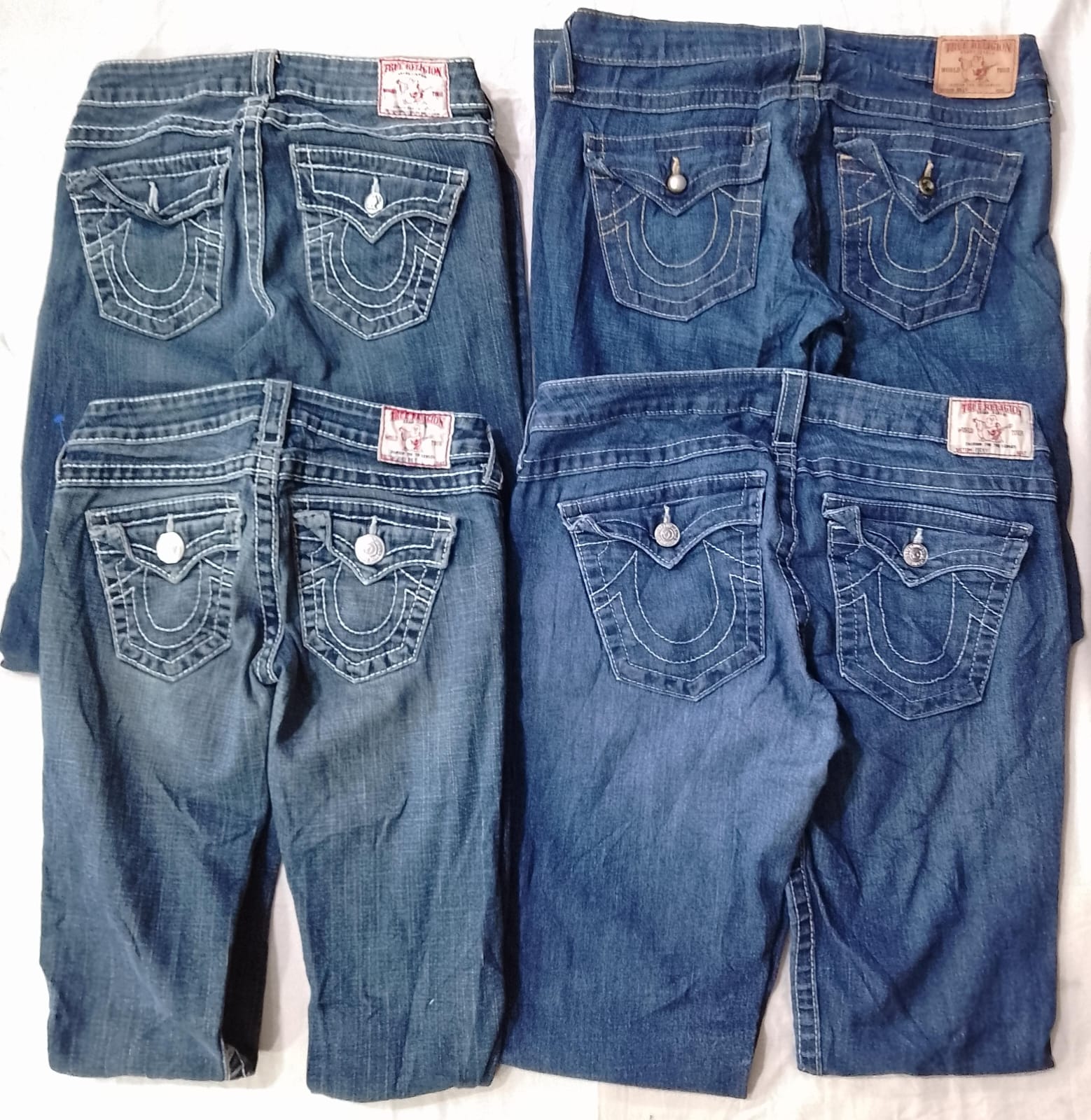 CR6751 Vintage True Religion Flare & Straight Jean..