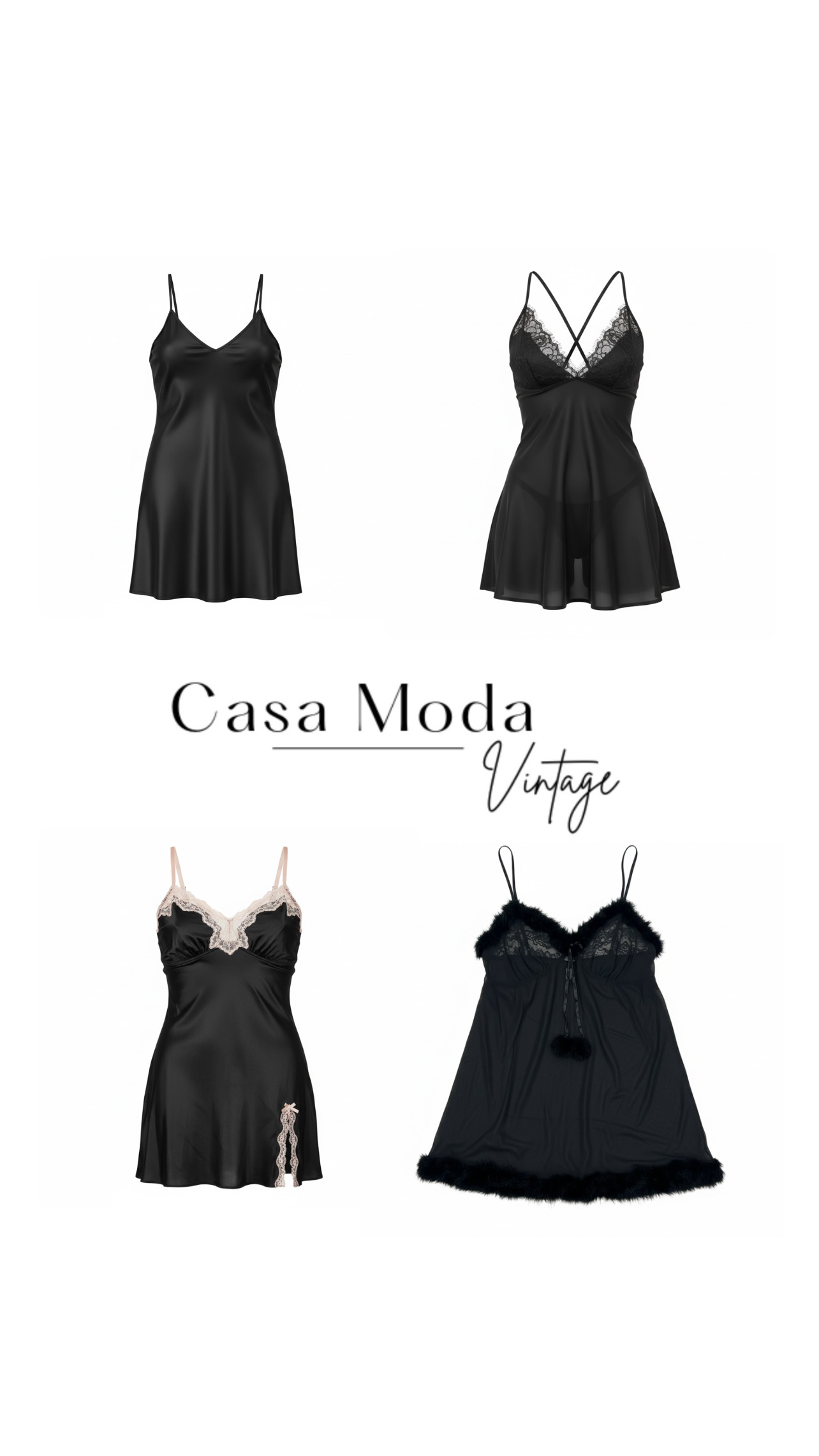 Y2K Romantic Slip Dresses